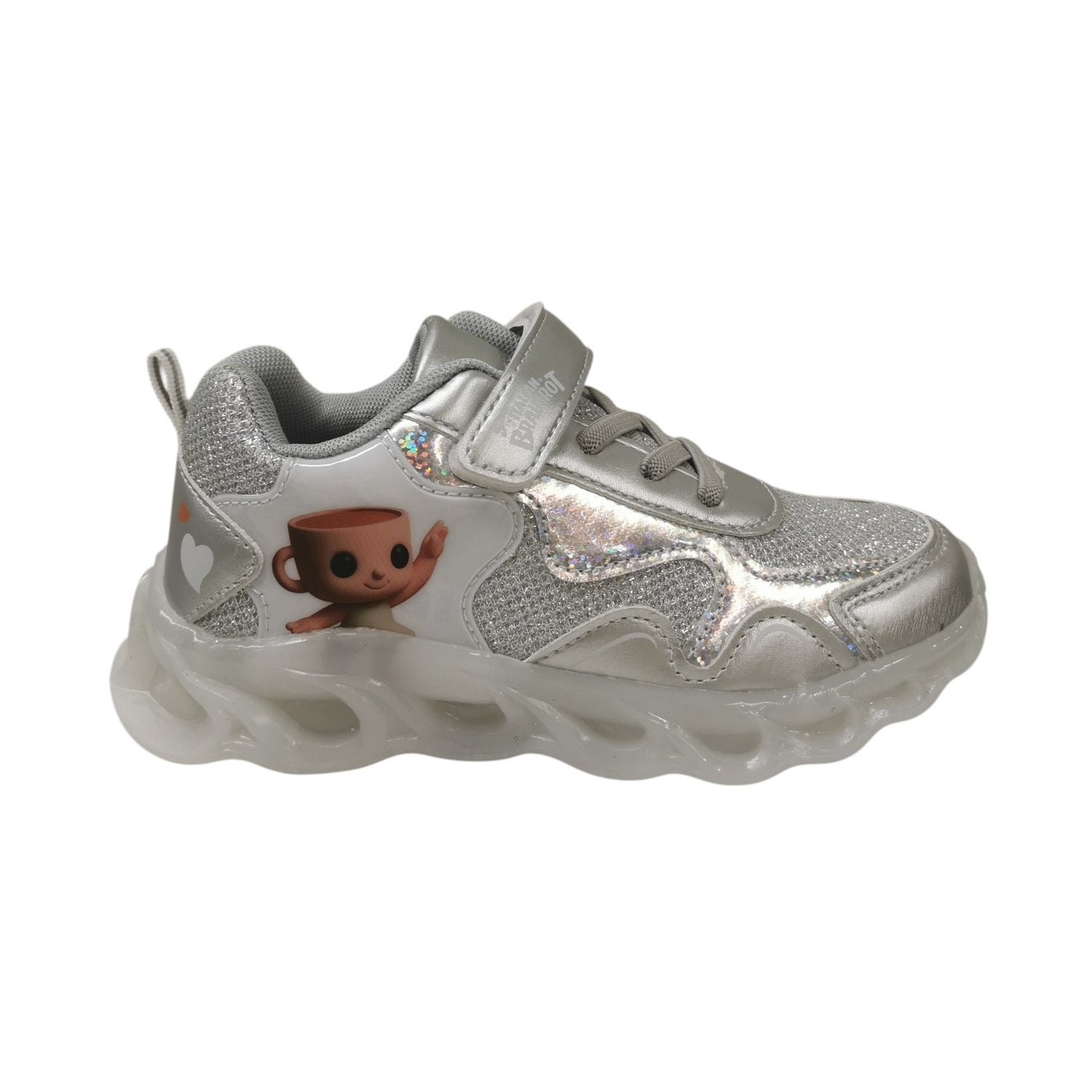 Skifidol Sneakers Bambina Bianca Argento Ballerina Cappuccina