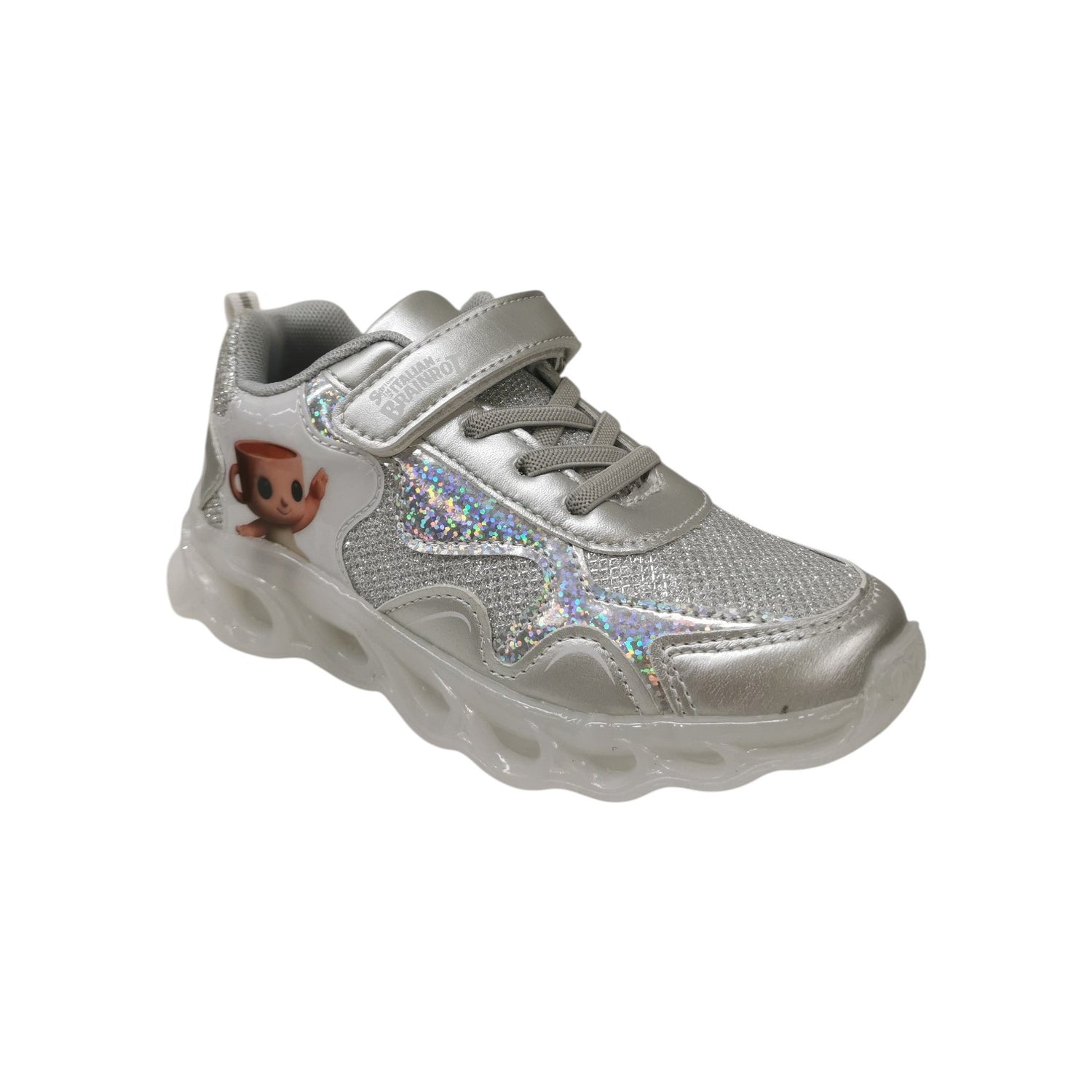 Skifidol Sneakers Bambina Bianca Argento Ballerina Cappuccina