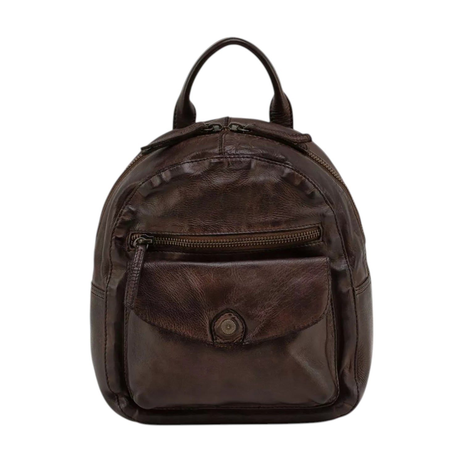 Gianni Conti Zaino Donna Malik in Pelle Marrone