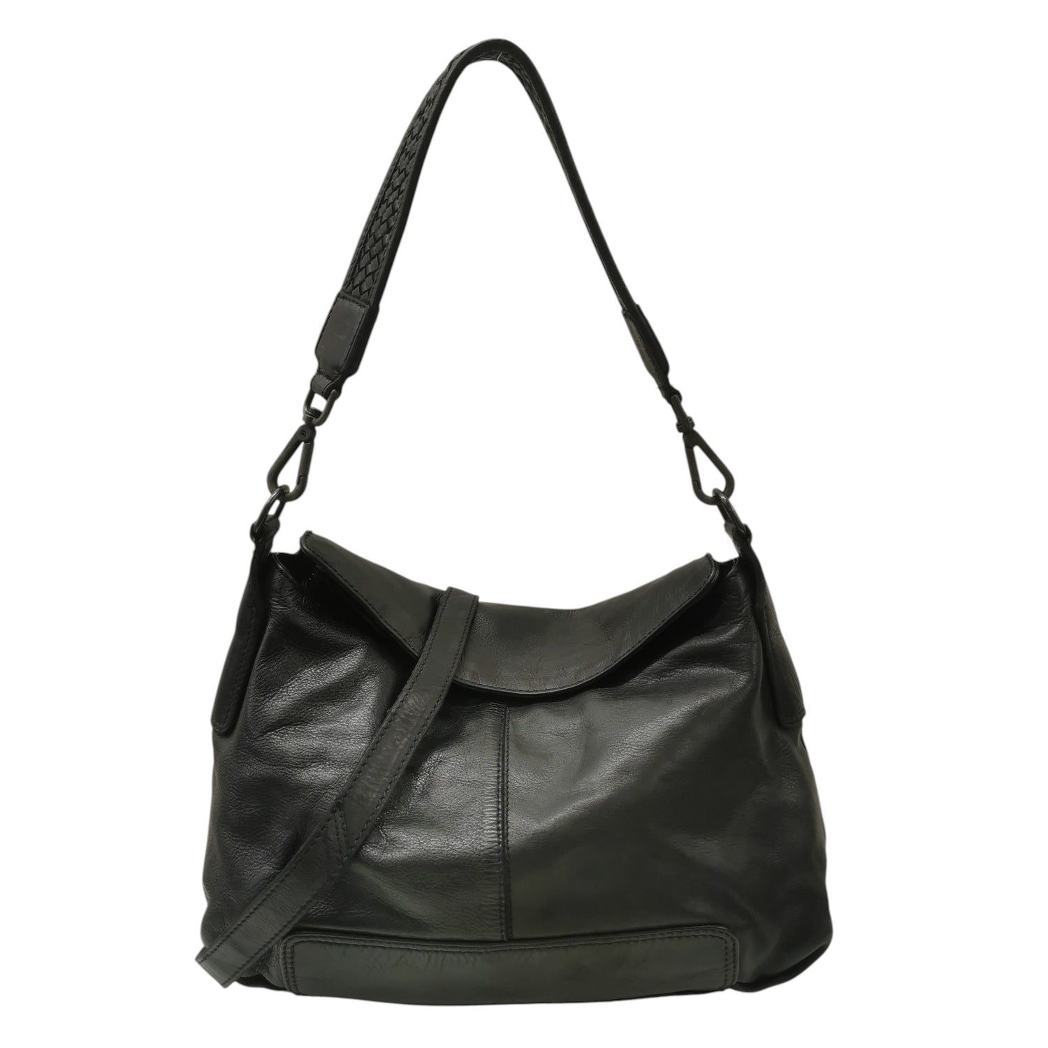 Gianni Conti Borsa a Spalla Donna Rita in Pelle Nera