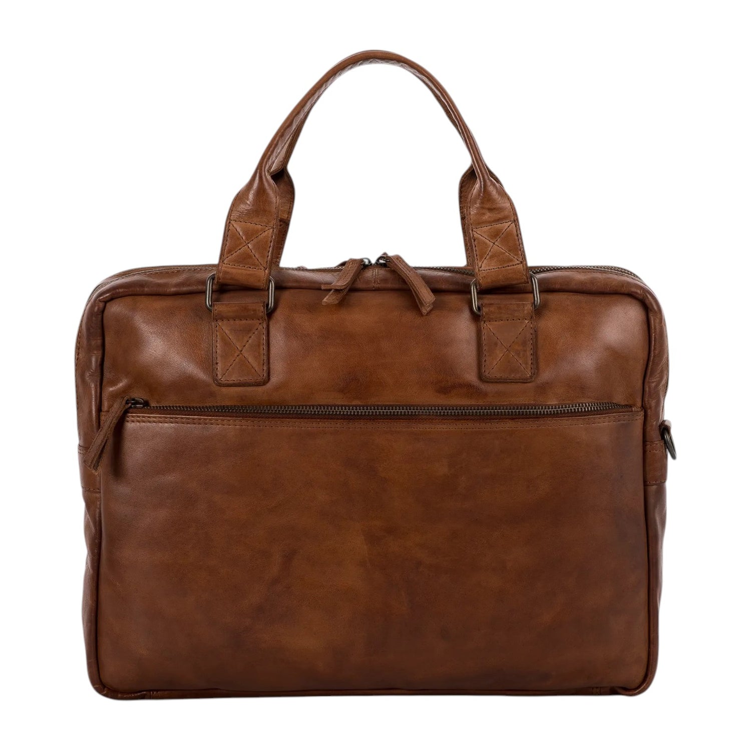 Gianni Conti Cartella Uomo Delphi in Pelle Cognac con Tracolla
