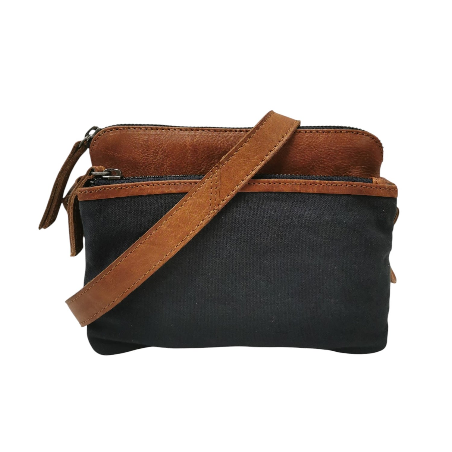 Gianni Conti Borsa a Tracolla Donna in Tessuto e Pelle Jeans