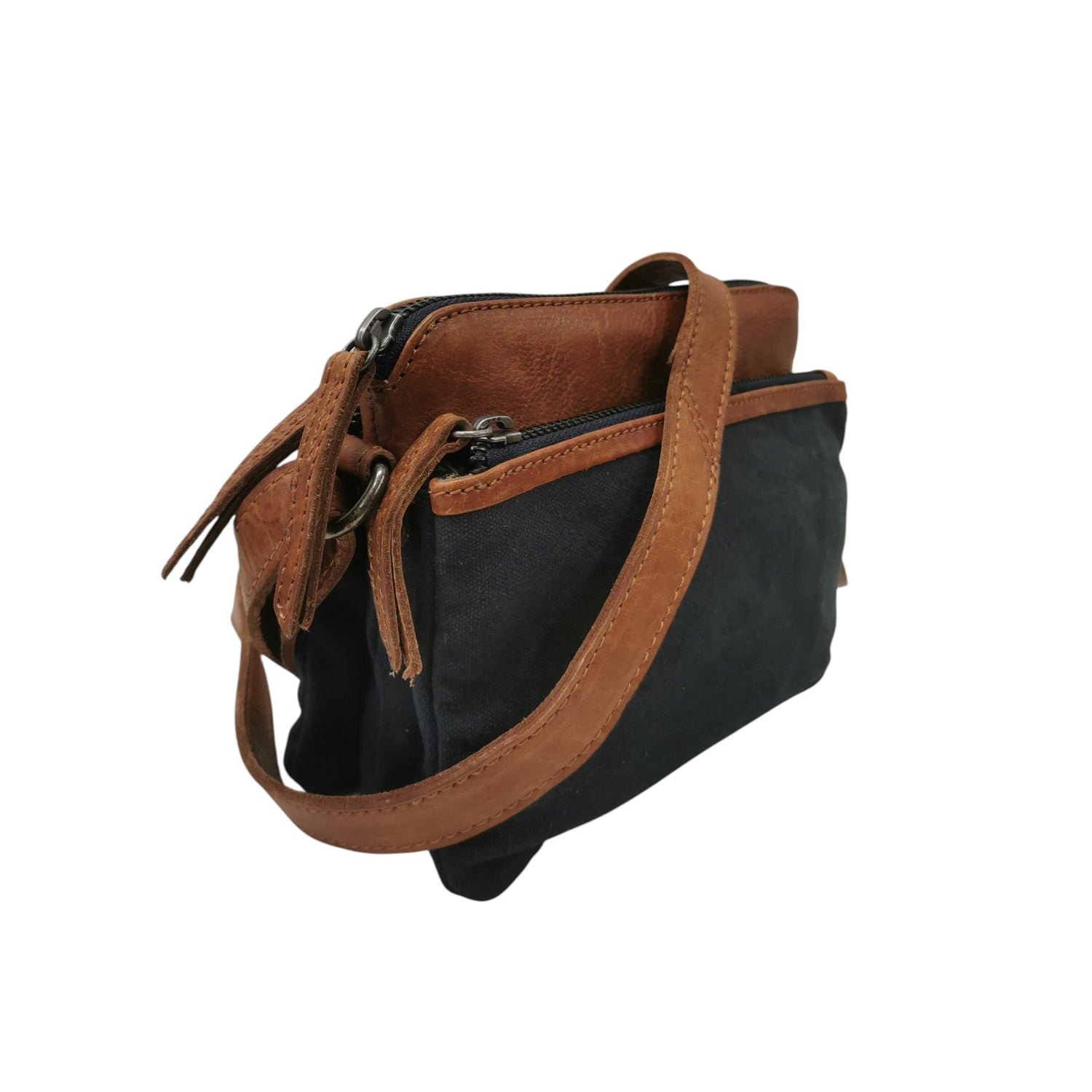 Gianni Conti Borsa a Tracolla Donna in Tessuto e Pelle Jeans