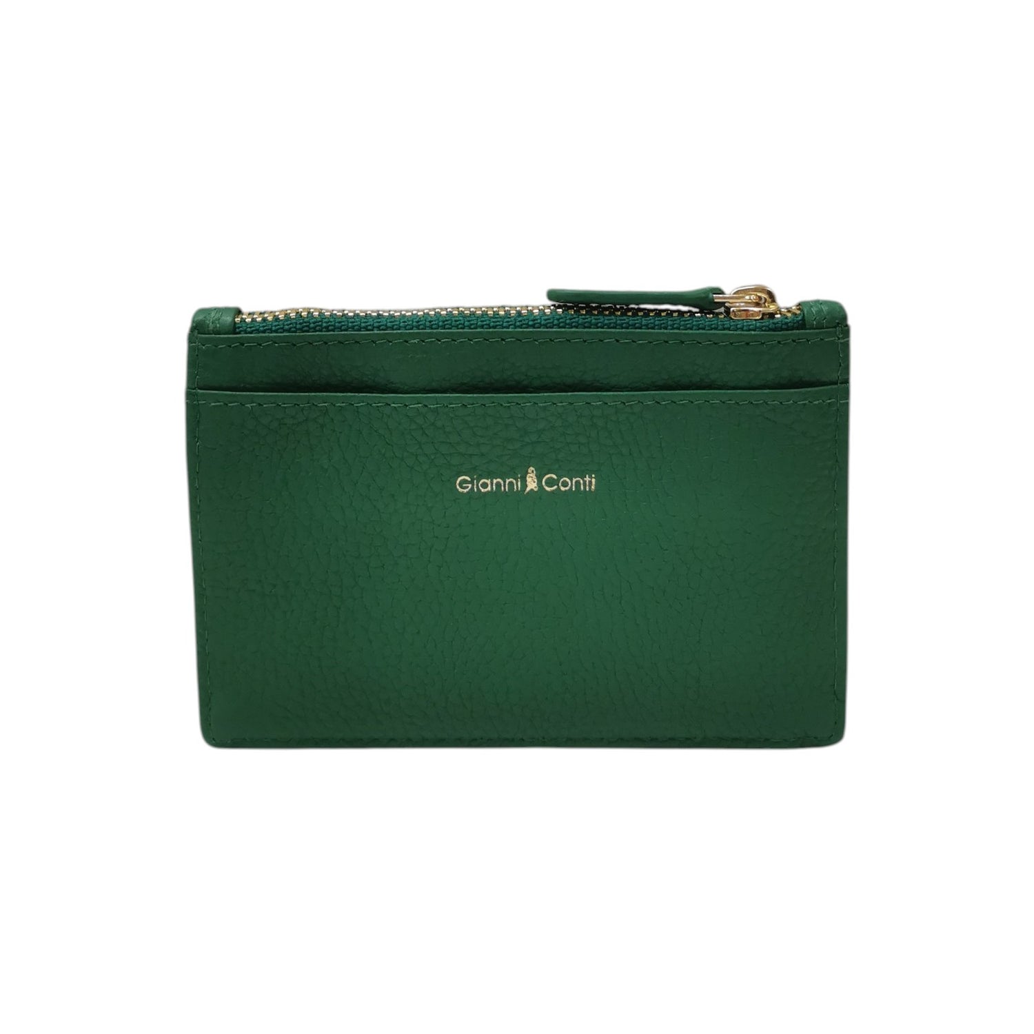 Gianni Conti Portacarte Donna in Pelle Verde
