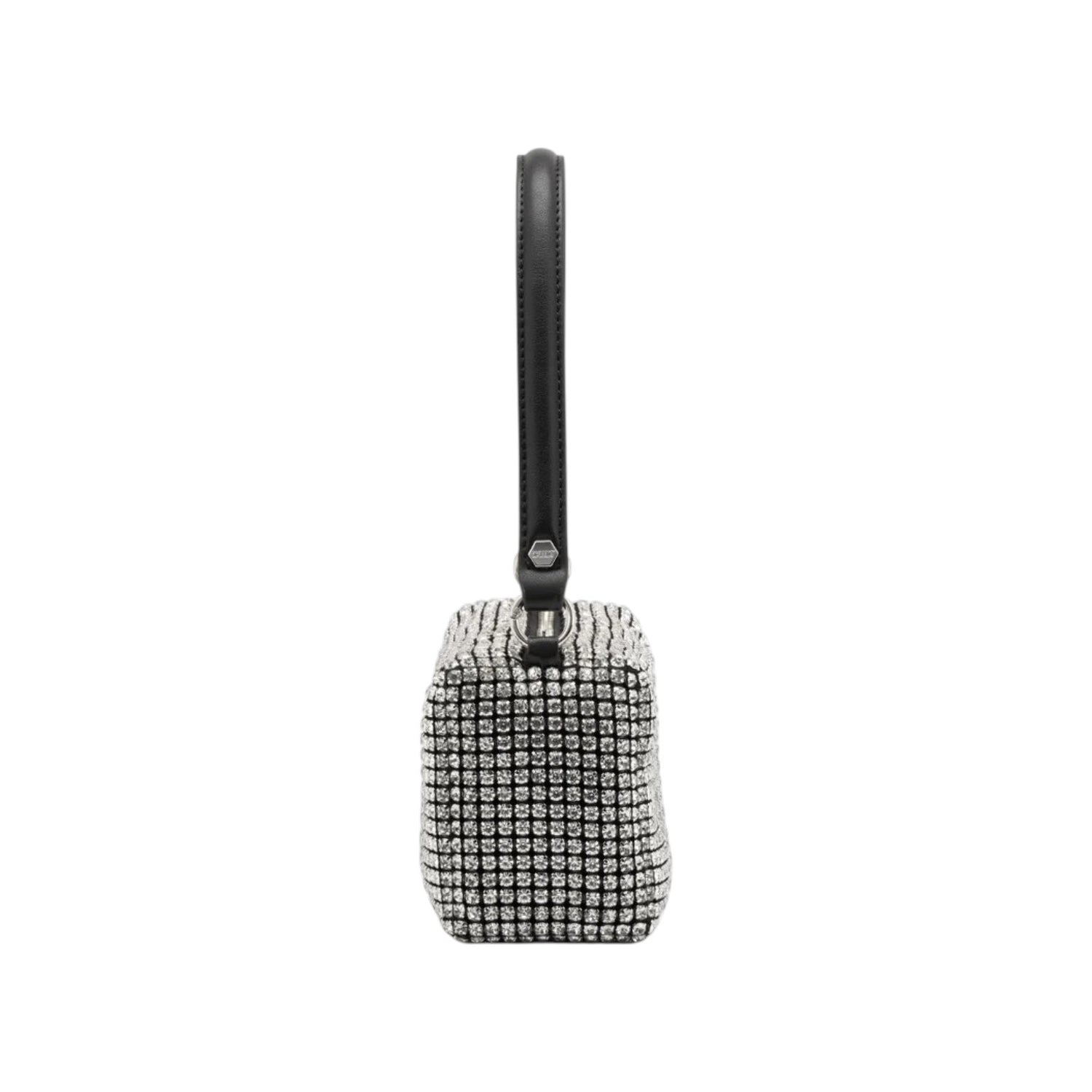 Cult Mini Borsa a Mano Donna Glam con Strass Argento