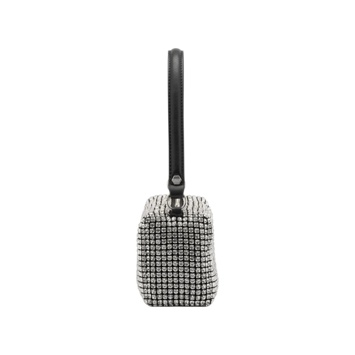 Cult Mini Borsa a Mano Donna Glam con Strass Argento