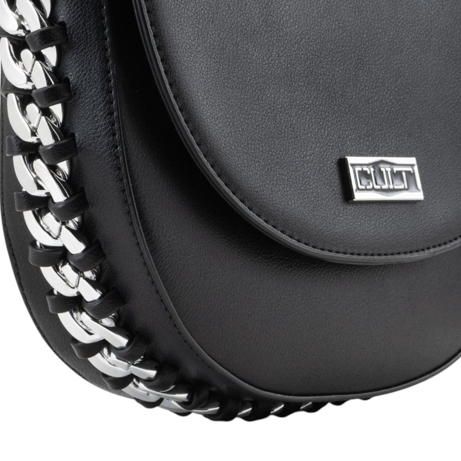 Cult Borsa a Tracolla Donna Rock Chain Nera