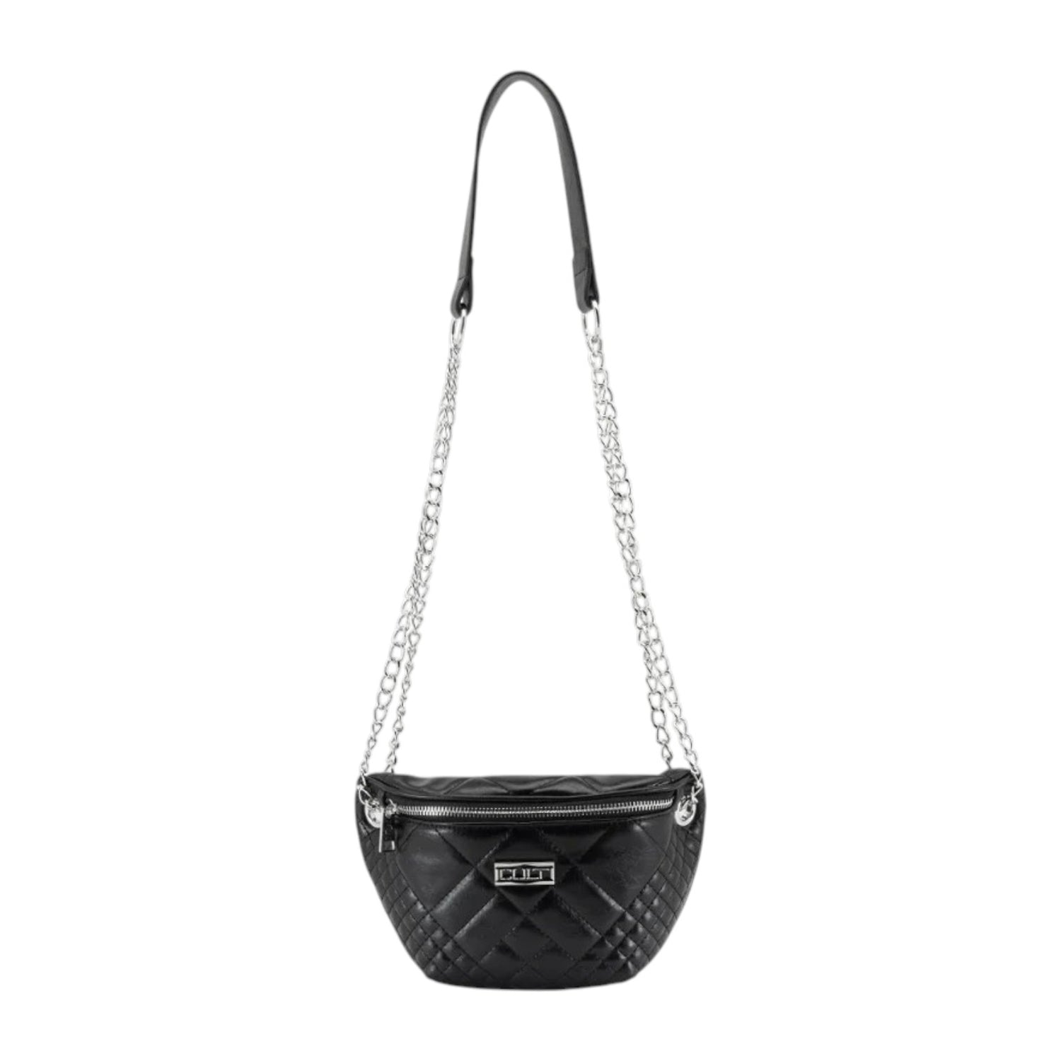 Cult Borsa a Tracolla Donna Harvey Trapuntata Nera