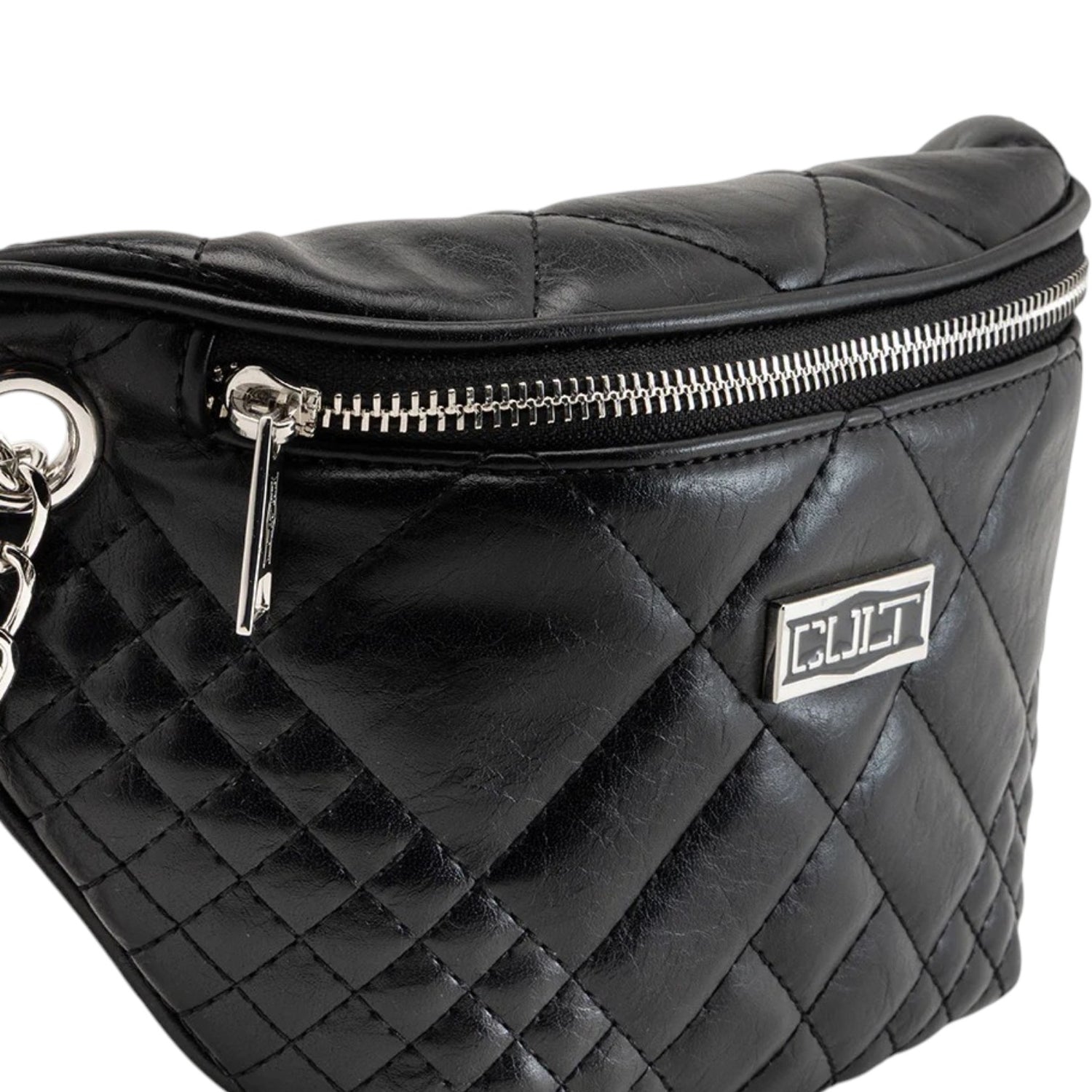Cult Borsa a Tracolla Donna Harvey Trapuntata Nera