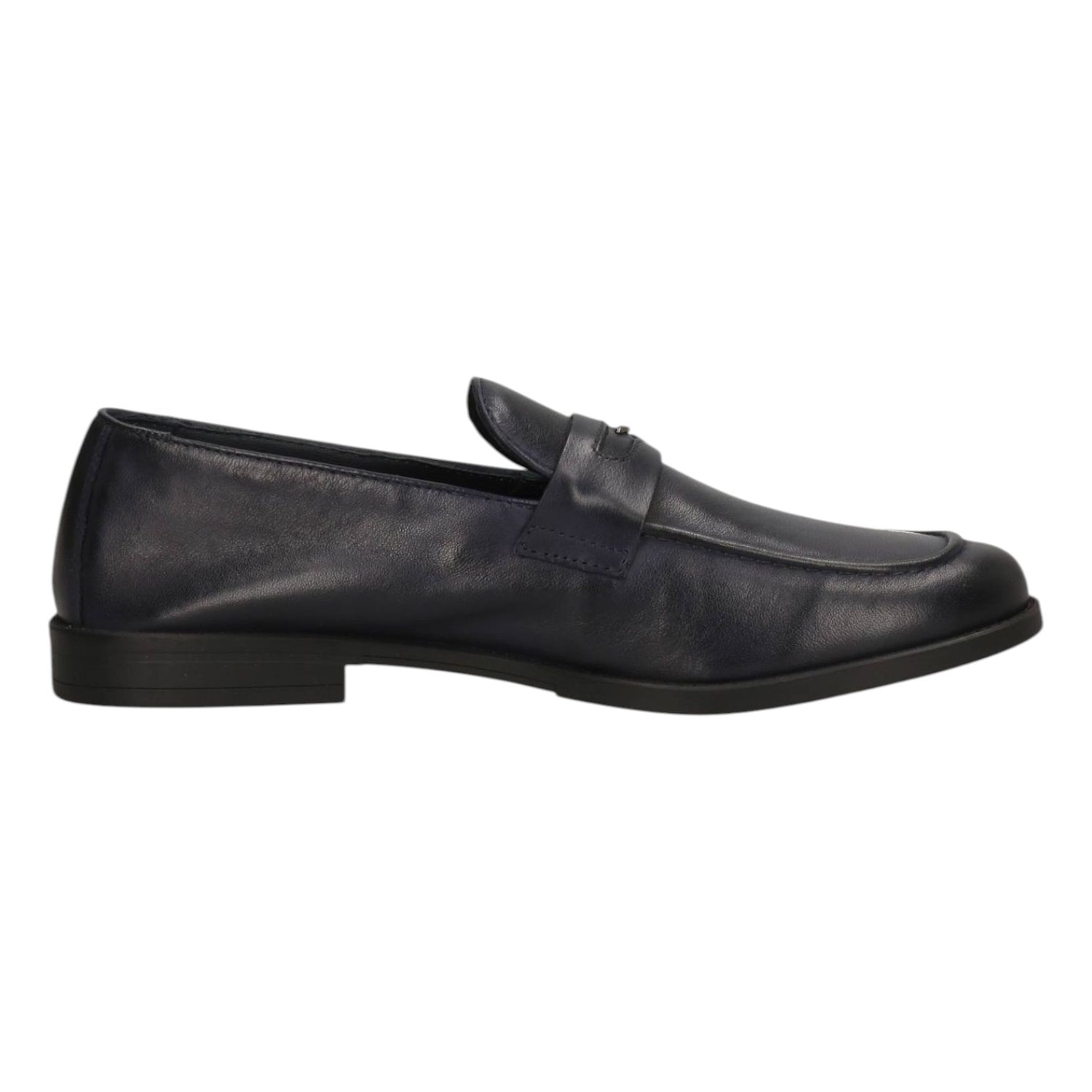 Guardiani Mocassino Uomo in Pelle Blu Scuro
