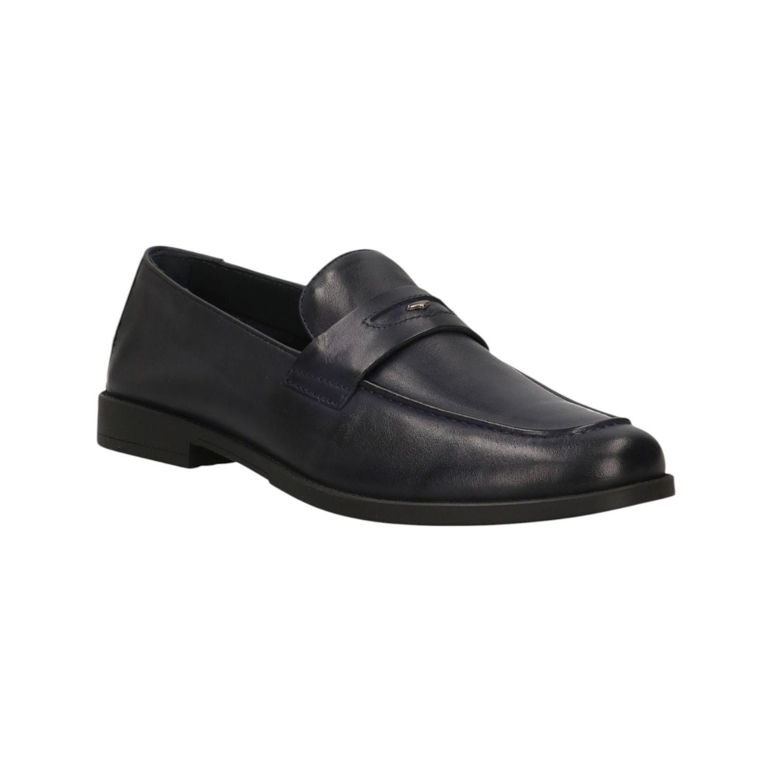 Guardiani Mocassino Uomo in Pelle Blu Scuro