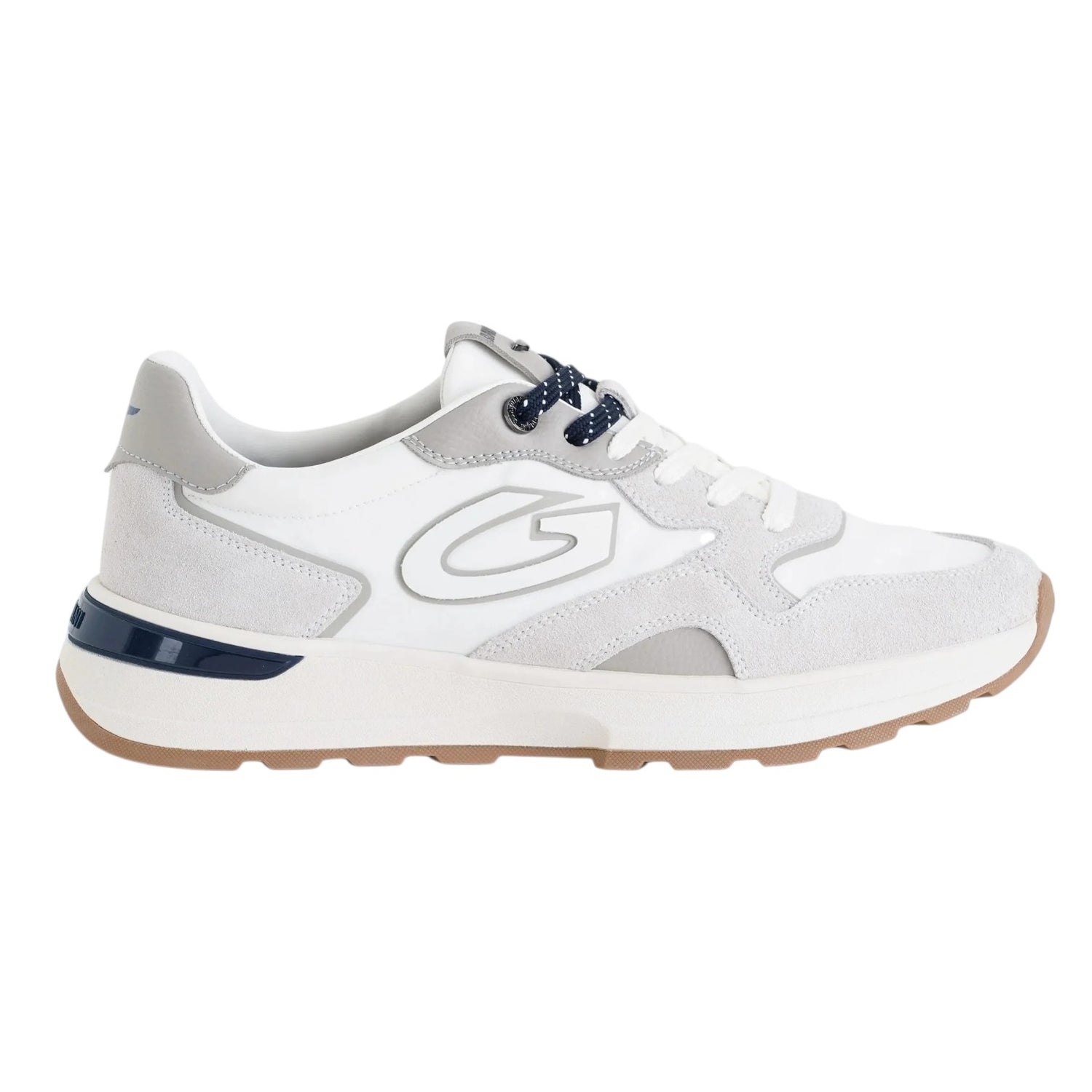 Guardiani Sneakers Uomo Levante Nylon Bianco Grigio