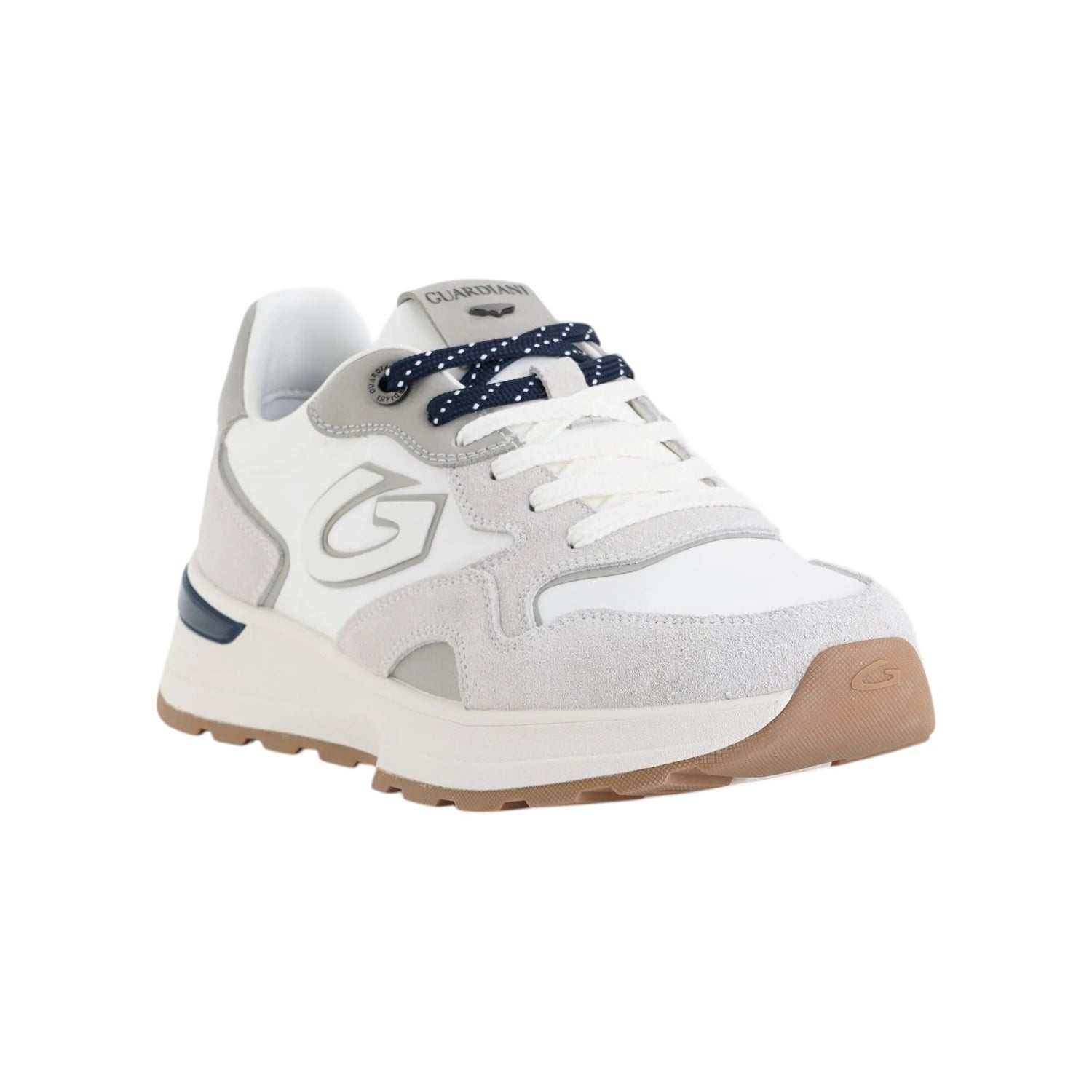 Guardiani Sneakers Uomo Levante Nylon Bianco Grigio