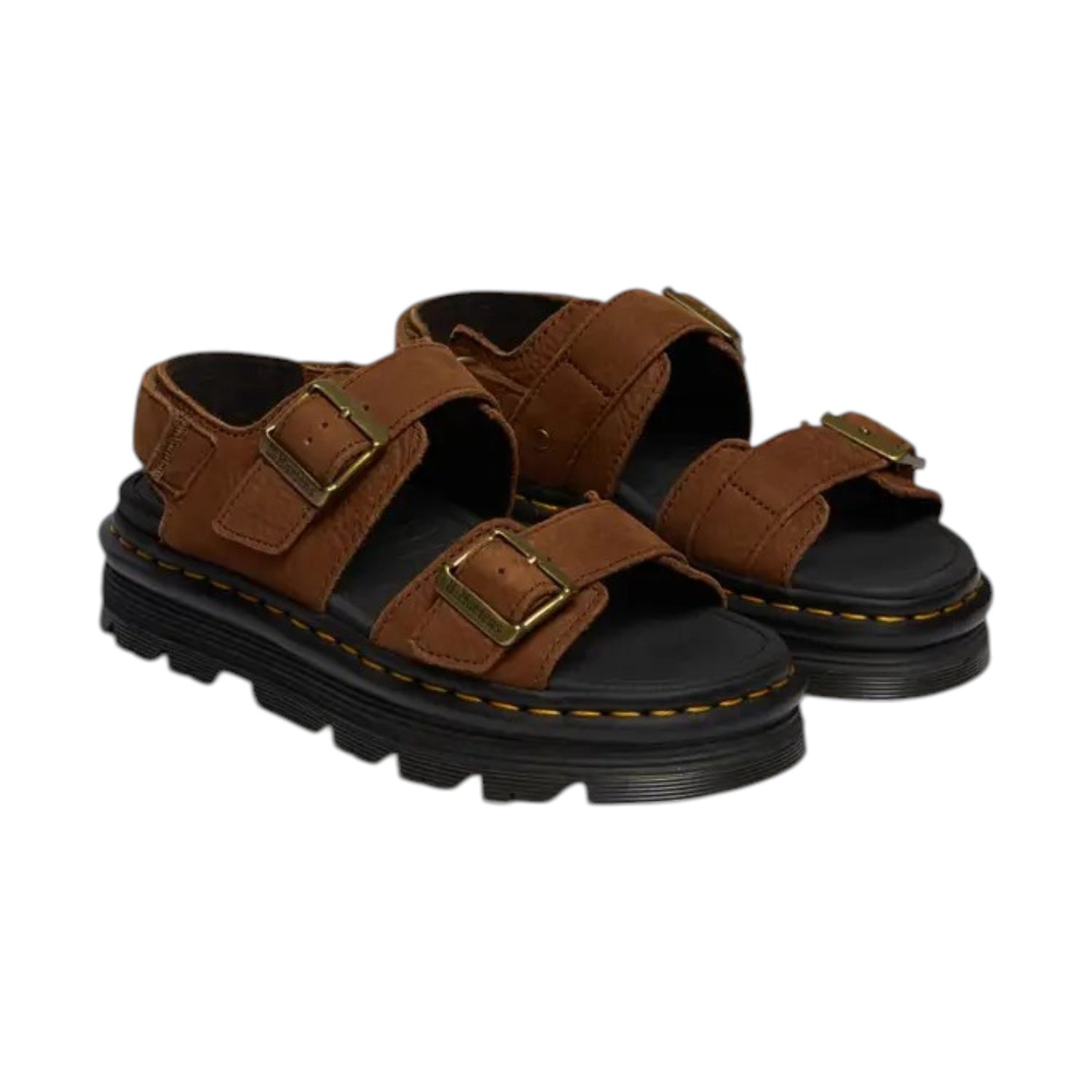 Dr. Martens ZebZag Sandal Sandalo Donna Marrone Seppia con Cinturini