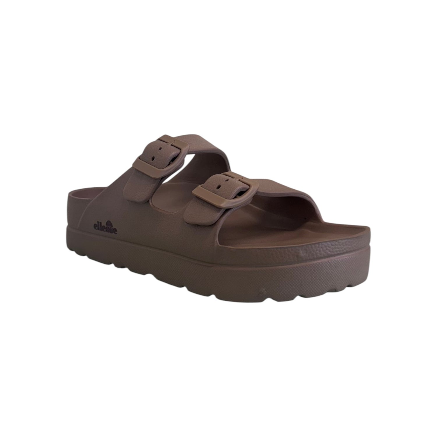 Ellesse Ciabatta Donna Brown con Doppia Fibbia