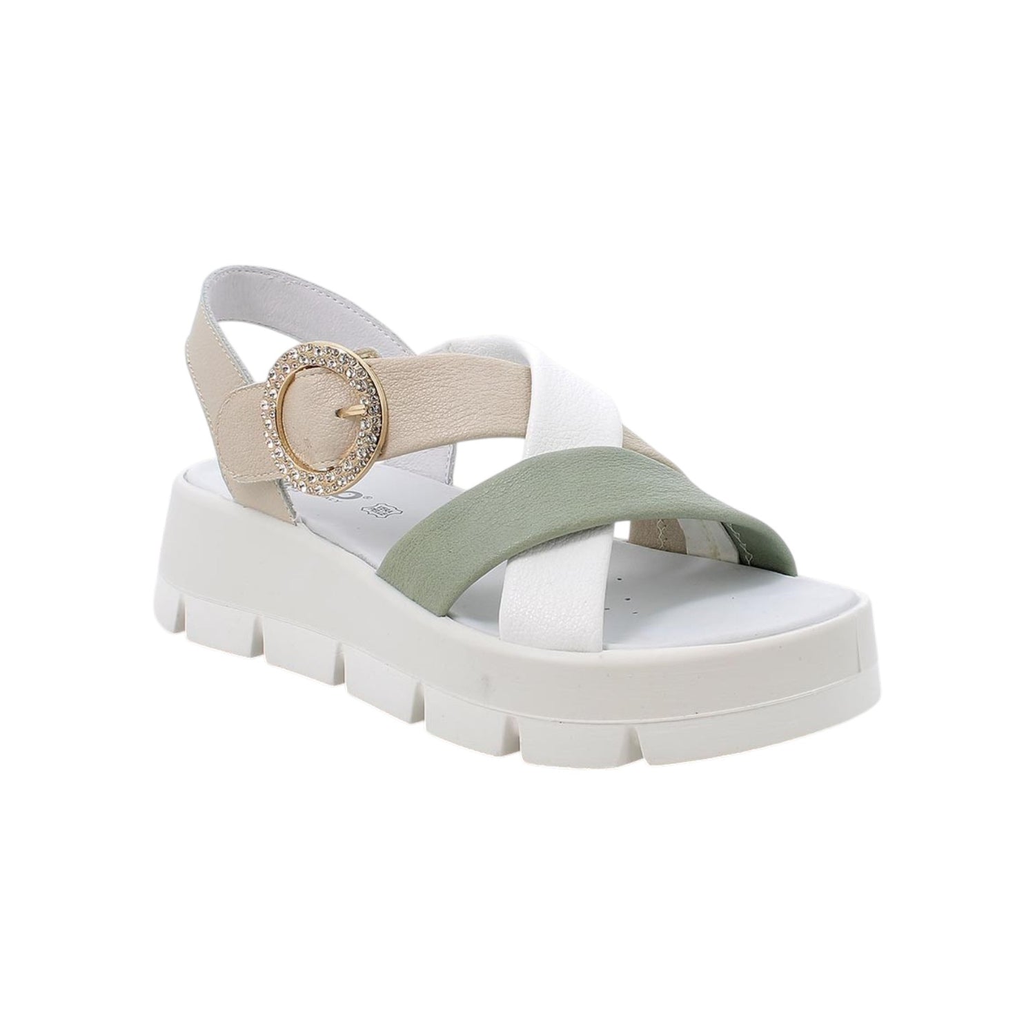 Igi&Co Sandalo Donna Avorio Sabbia con Platform