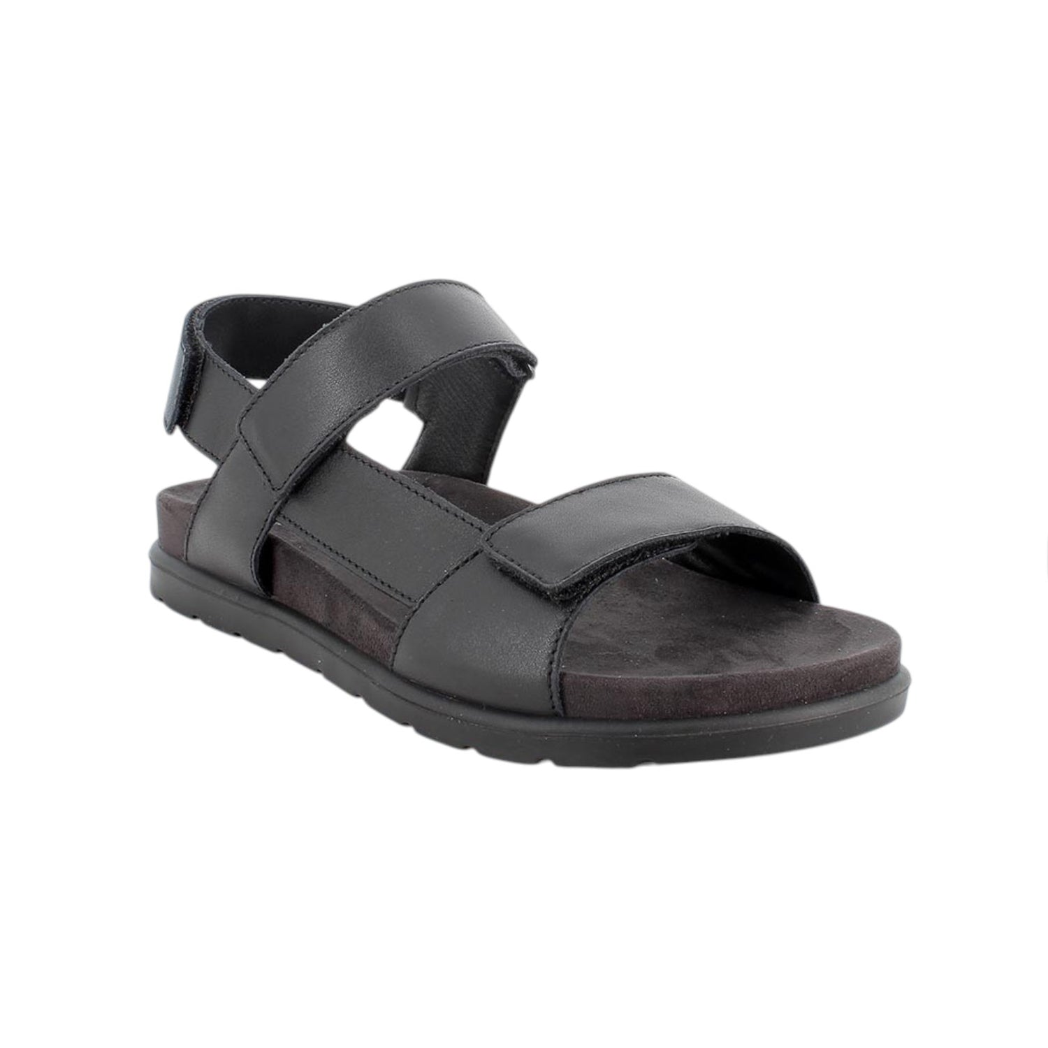 Igi&Co Sandalo Uomo in Pelle Nera con Strappo