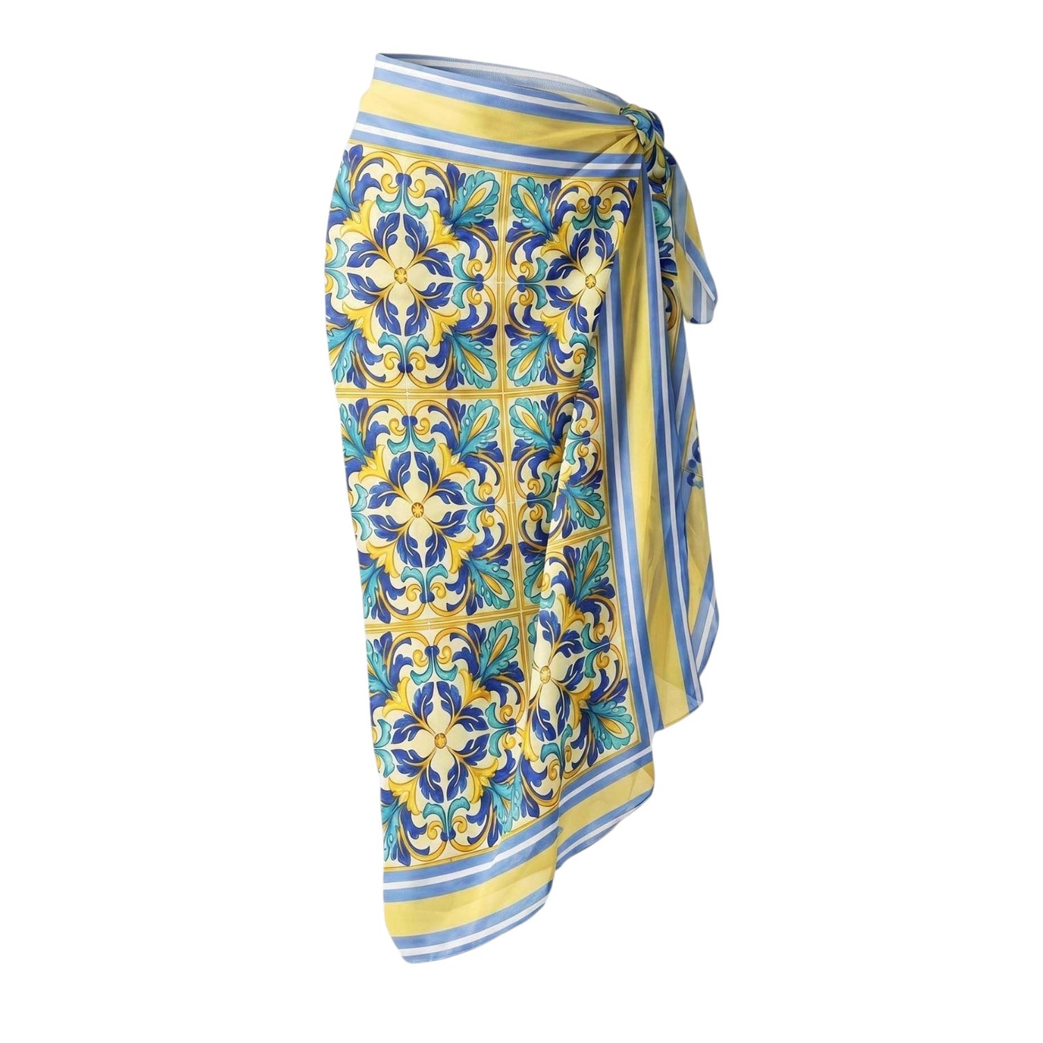 Ynot? Pareo Mare Donna in Viscosa Giallo