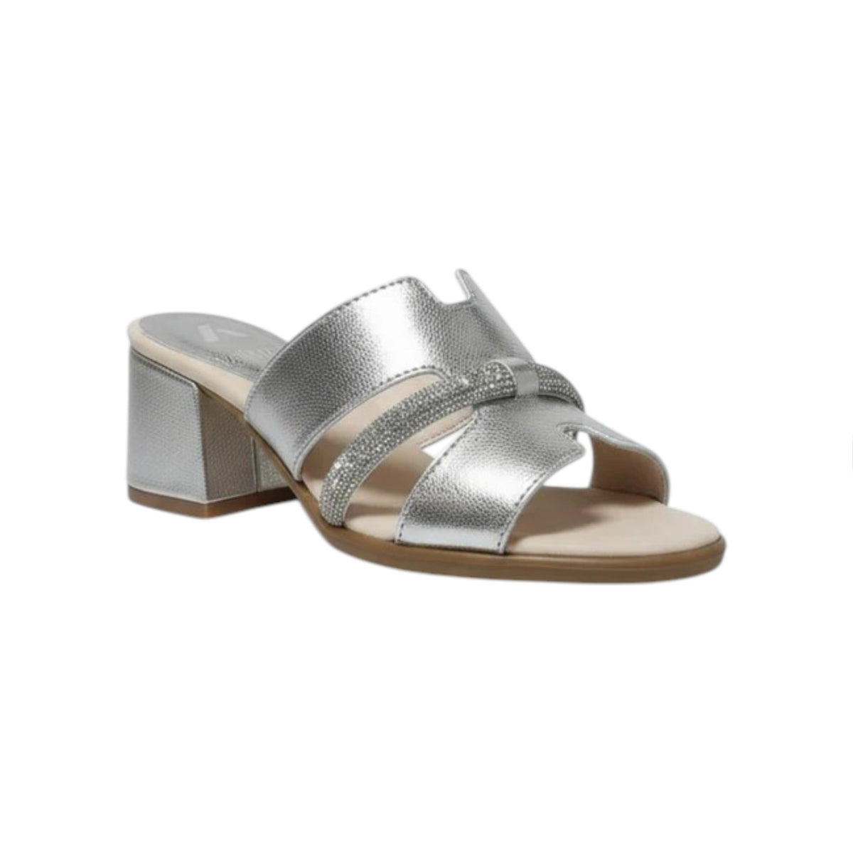 Callaghan Scalzato Donna Argento con Tacco Largo Alto 65mm