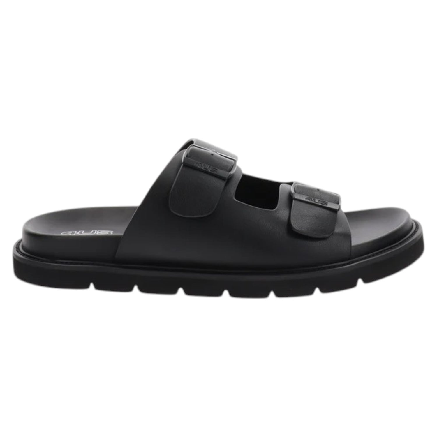 4Us Ciabatta Uomo Nera con Fibbie