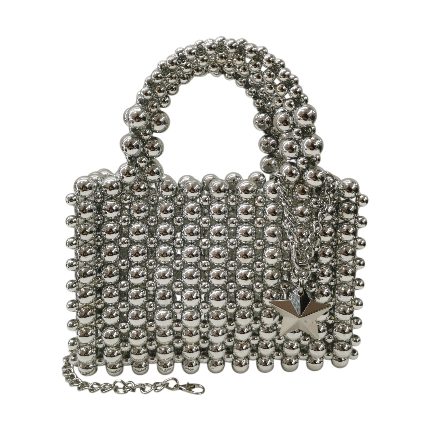 M Brc Borsa a Mano Donna Linea Queen Argento