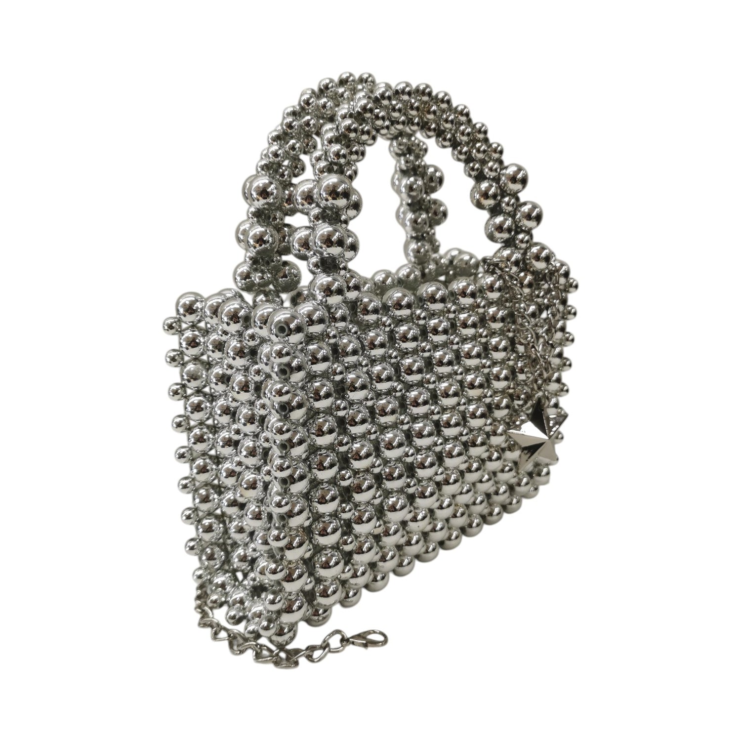 M Brc Borsa a Mano Donna Linea Queen Argento