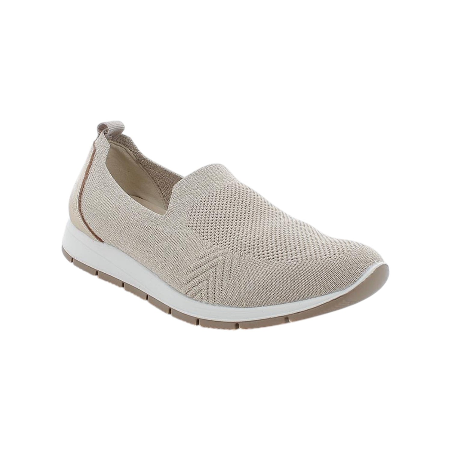 Enval Soft Slip On Donna in Tessuto e Pelle Platino