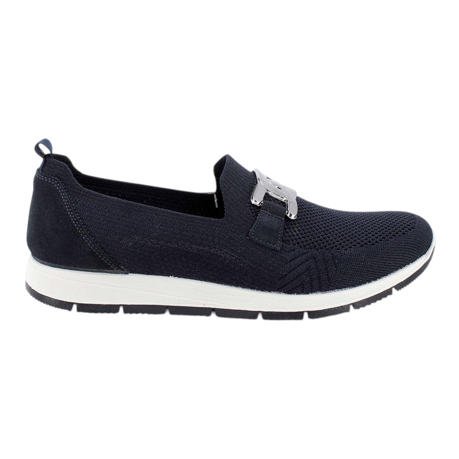 Enval Soft Slip On Donna in Tessuto Blu con Accessorio