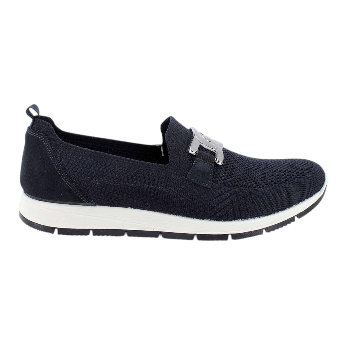 Enval Soft Slip On Donna in Tessuto Blu con Accessorio