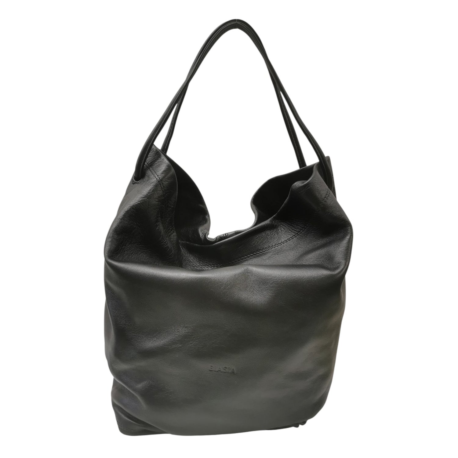 Biasia Borsa a Spalla Sacca Donna in Pelle Nera
