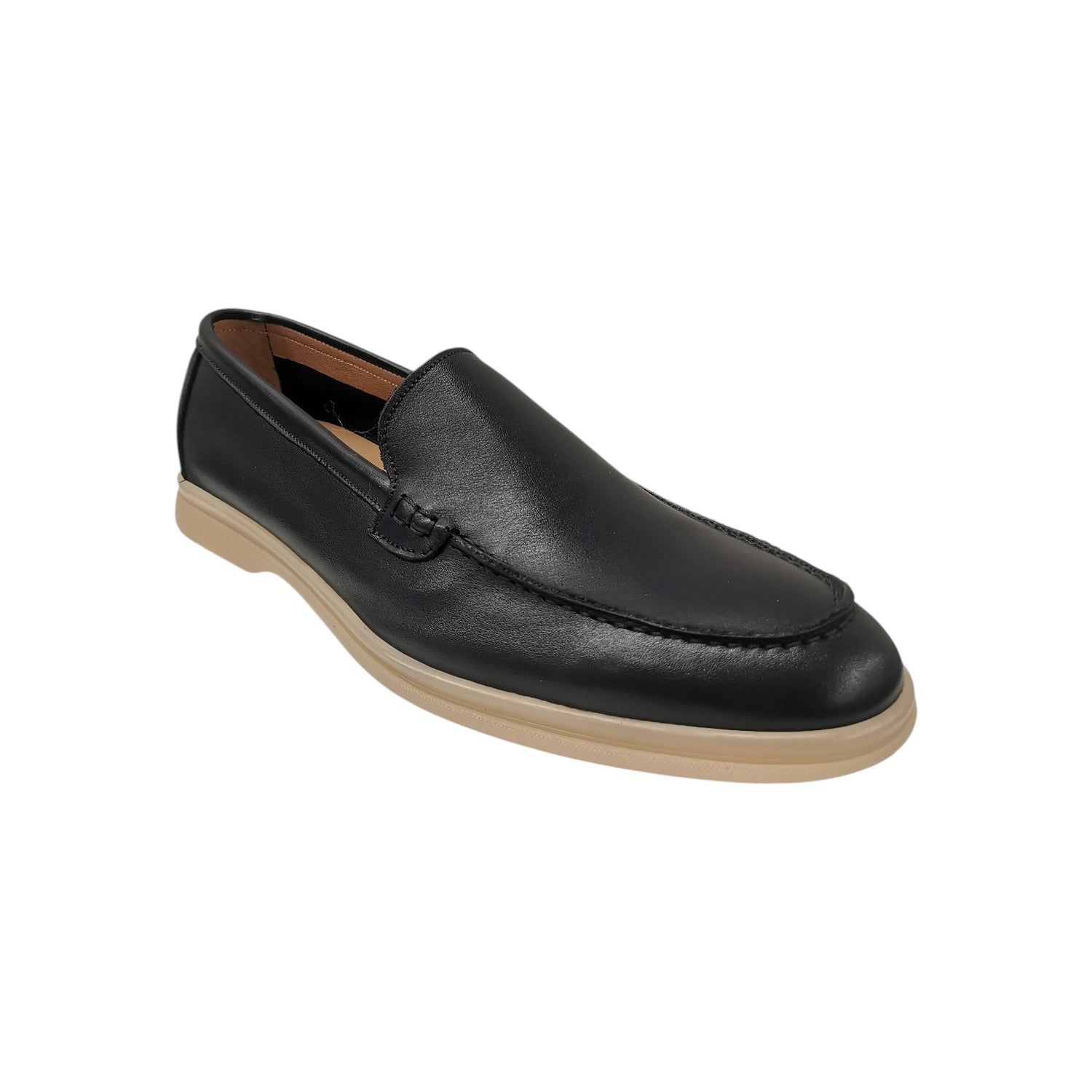 Herman Scott Mocassino Uomo in Pelle Blu