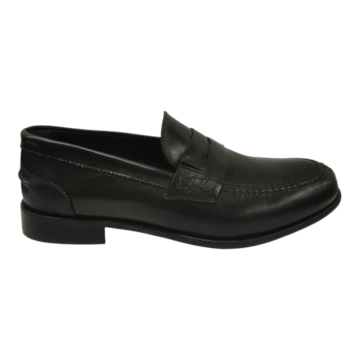 Herman Scott Mocassino Uomo in Pelle Nera