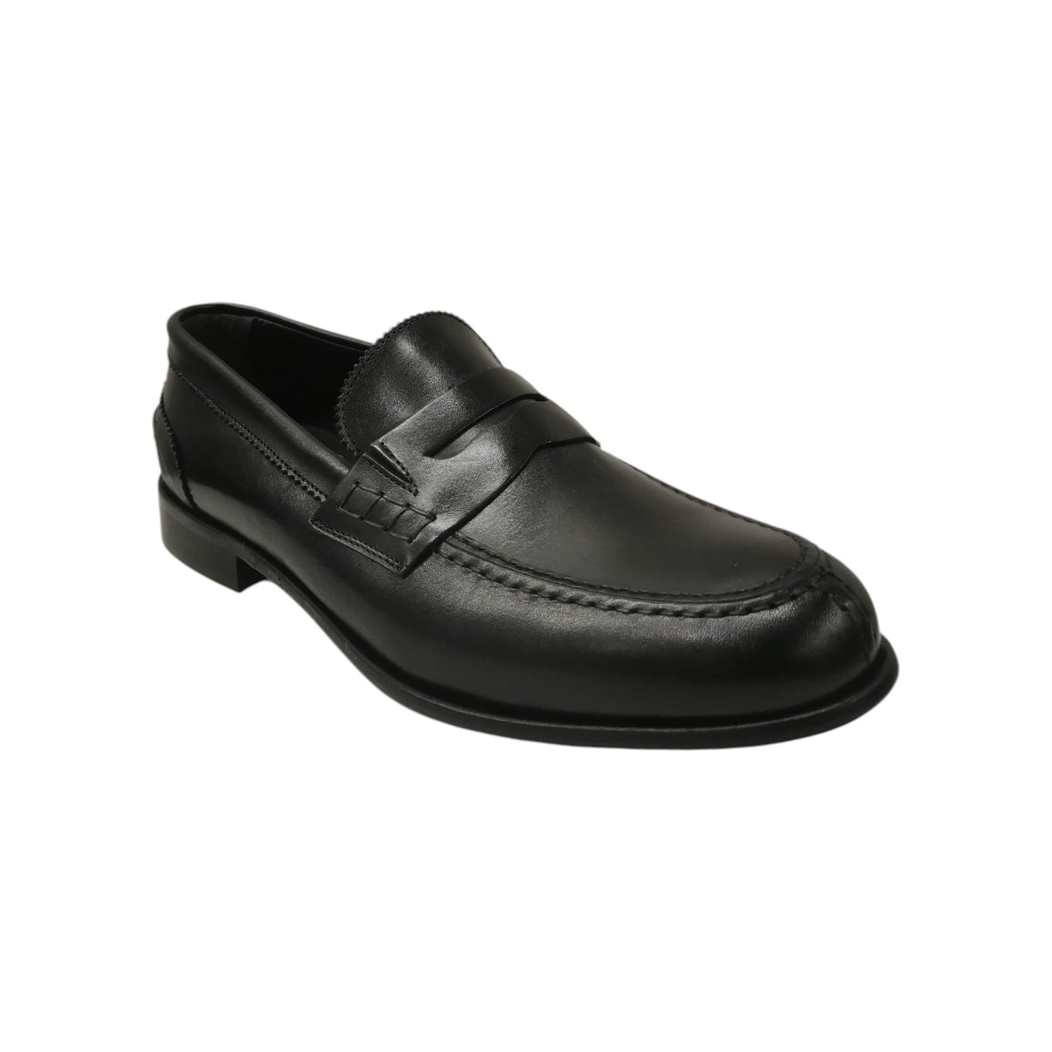 Herman Scott Mocassino Uomo in Pelle Nera