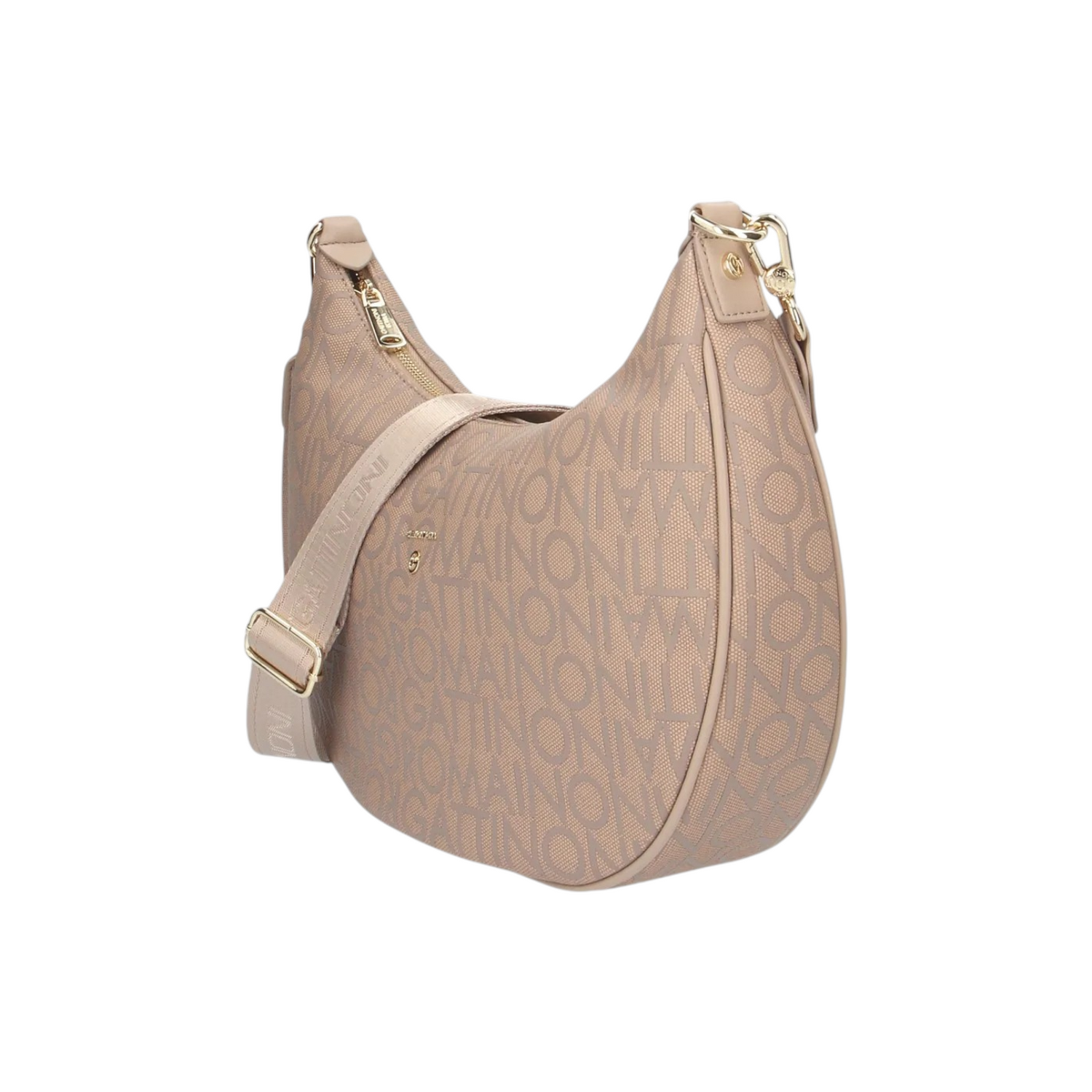 Gattinoni Roma Mezzaluna Donna in Tessuto Logato Beige