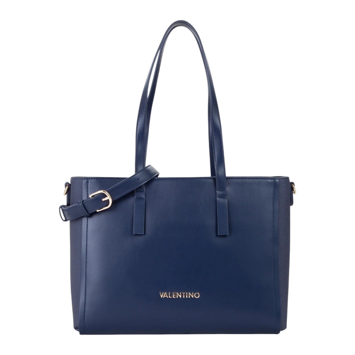 Mario Valentino Shopper Donna Sylvia Re Blu con Doppia Tracolla