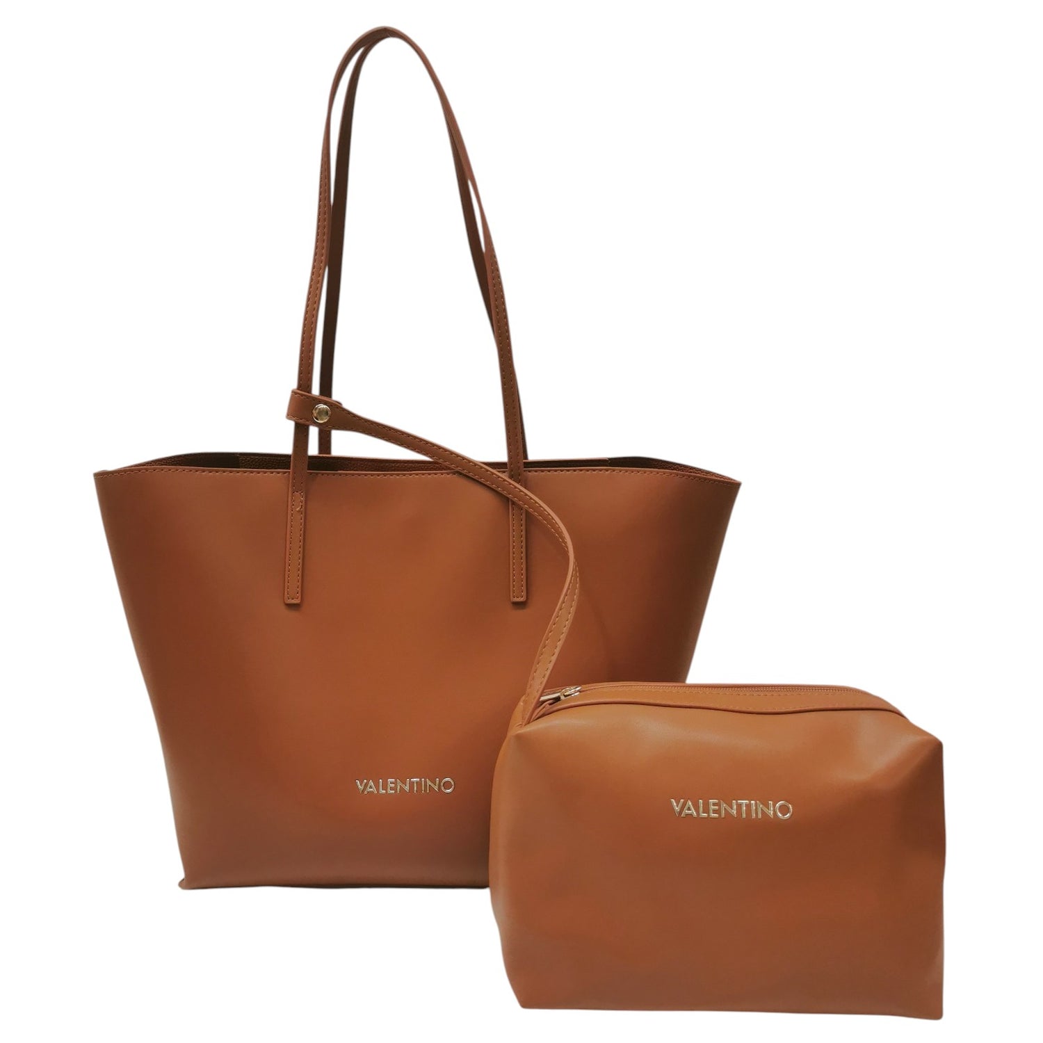 Mario Valentino Shopper Donna Cuoio Samy Re con Pochette
