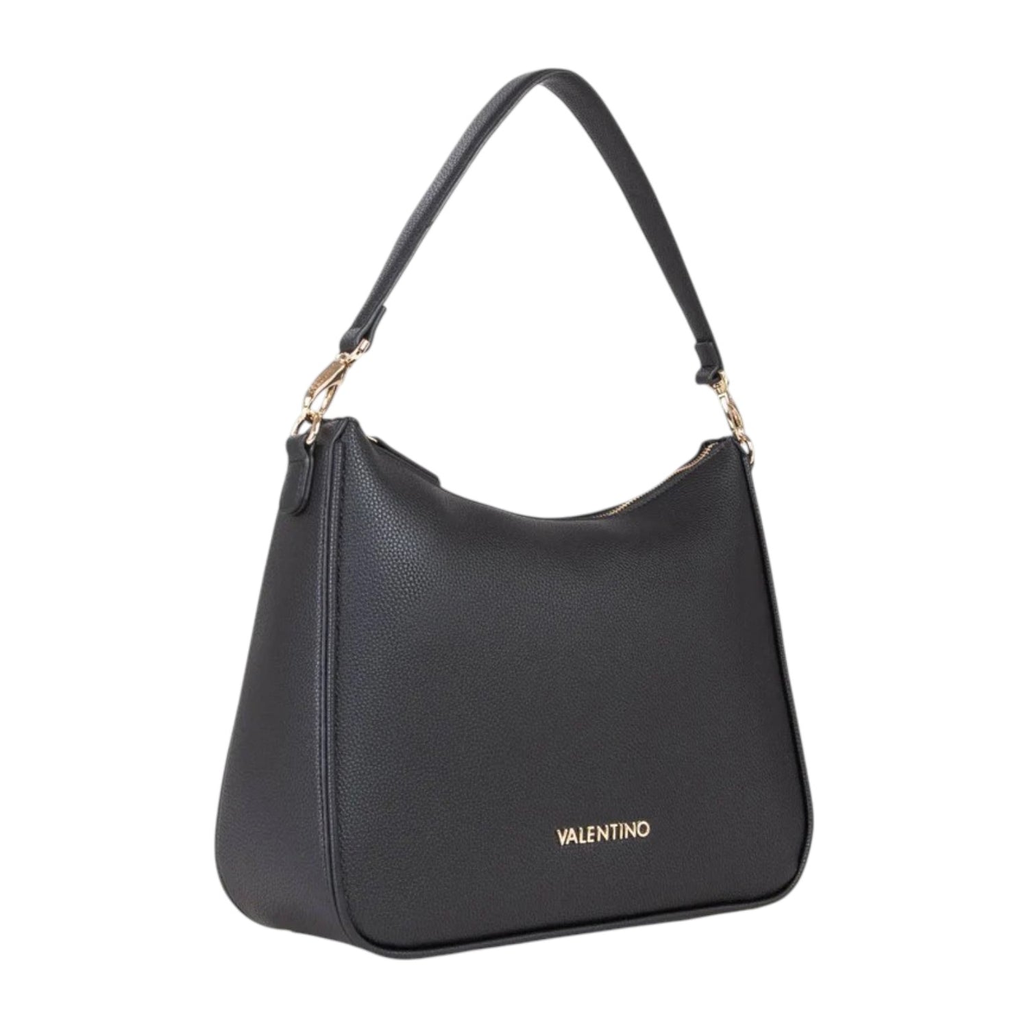 Mario Valentino Borsa a Spalla Donna in Ecopelle Nera con Tracolla