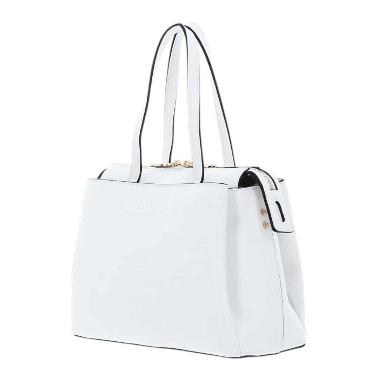 Mario Valentino Shopping Bag Donna Bianca Manhattan Re con Doppia Tracolla