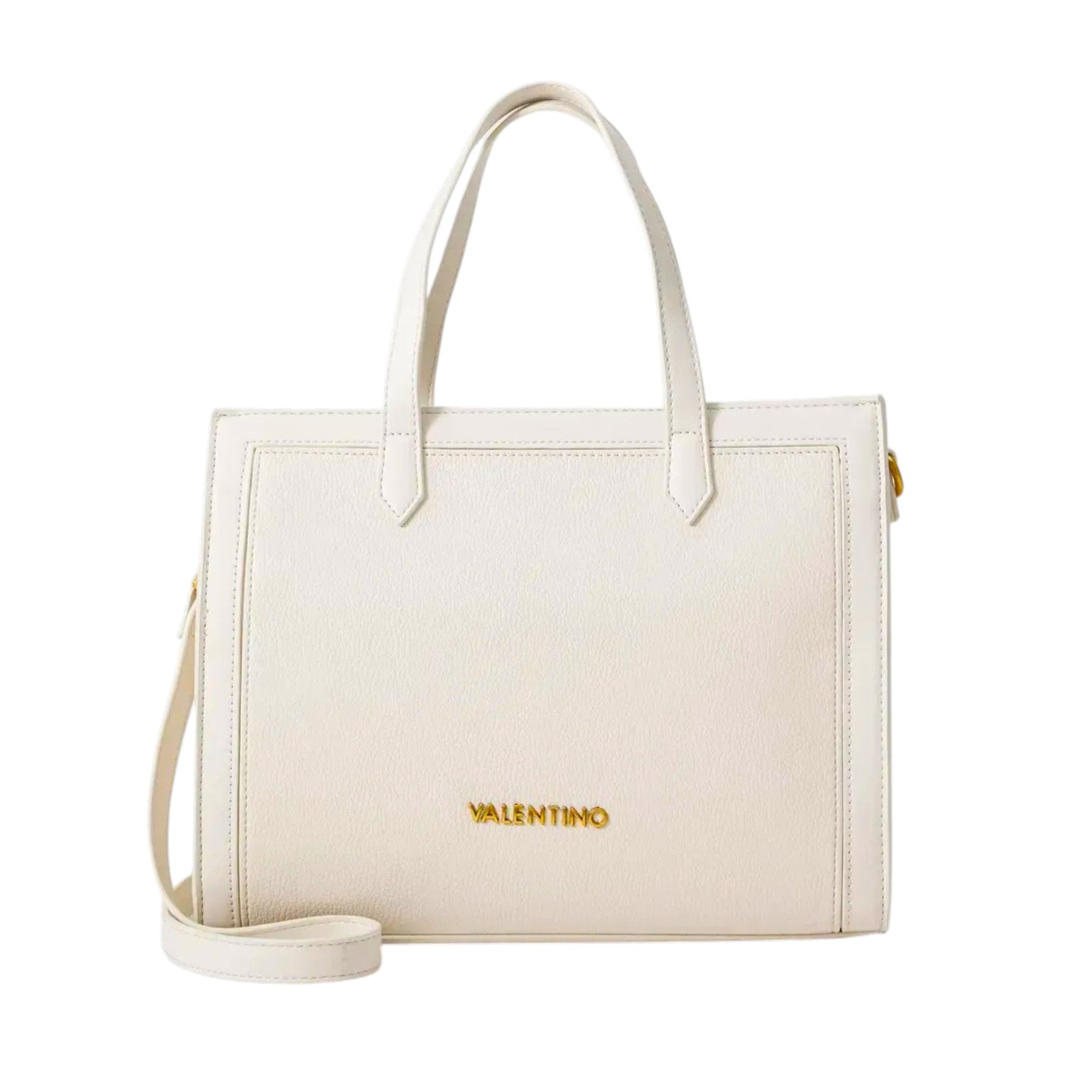 Mario Valentino Borsa a Mano Donna in Ecopelle Ecru con Tracolla