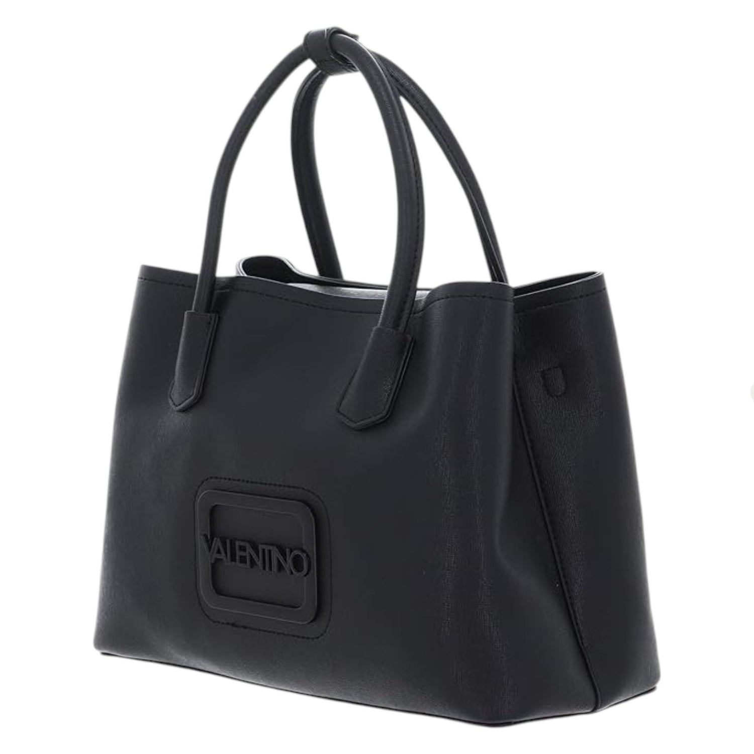 Mario Valentino Borsa a Mano Media Donna Nera con Maxi Logo