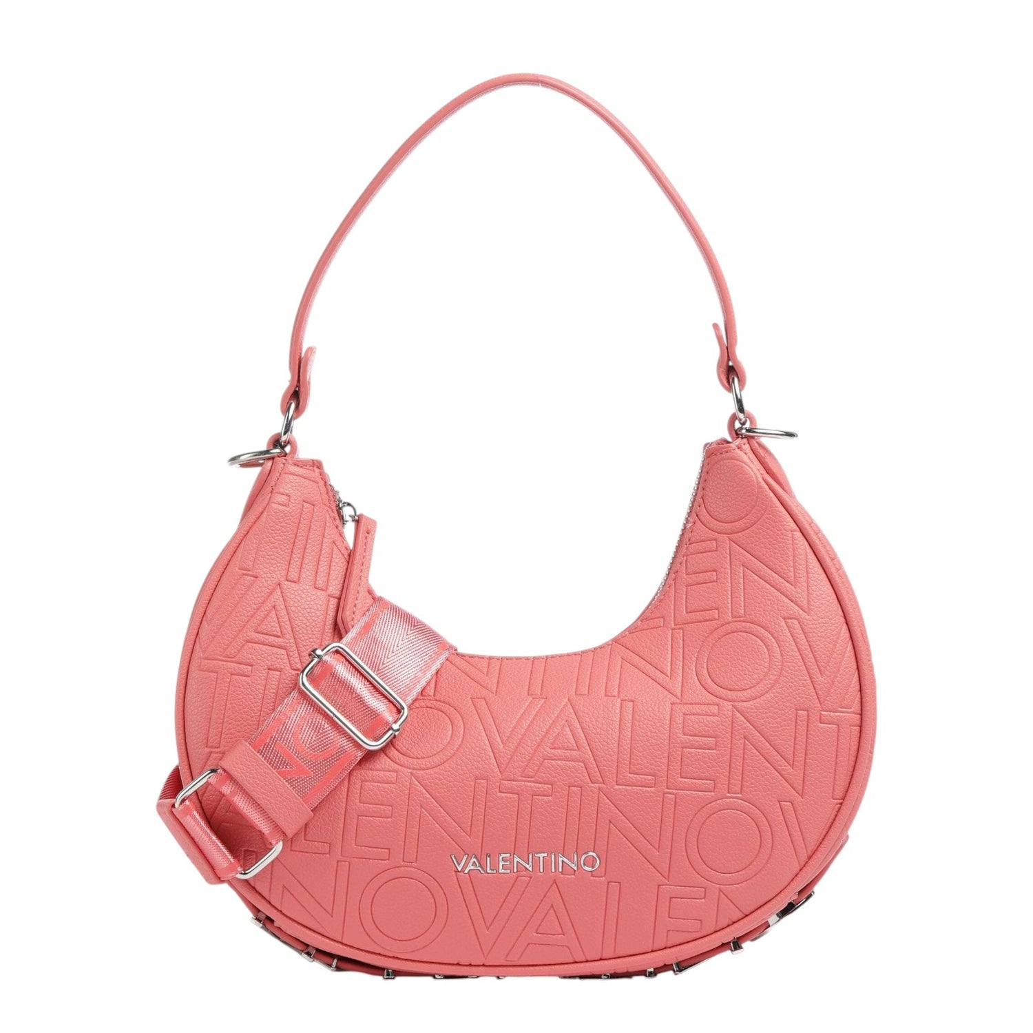 Mario Valentino Borsa a Spalla Donna Logata All Over Corallo