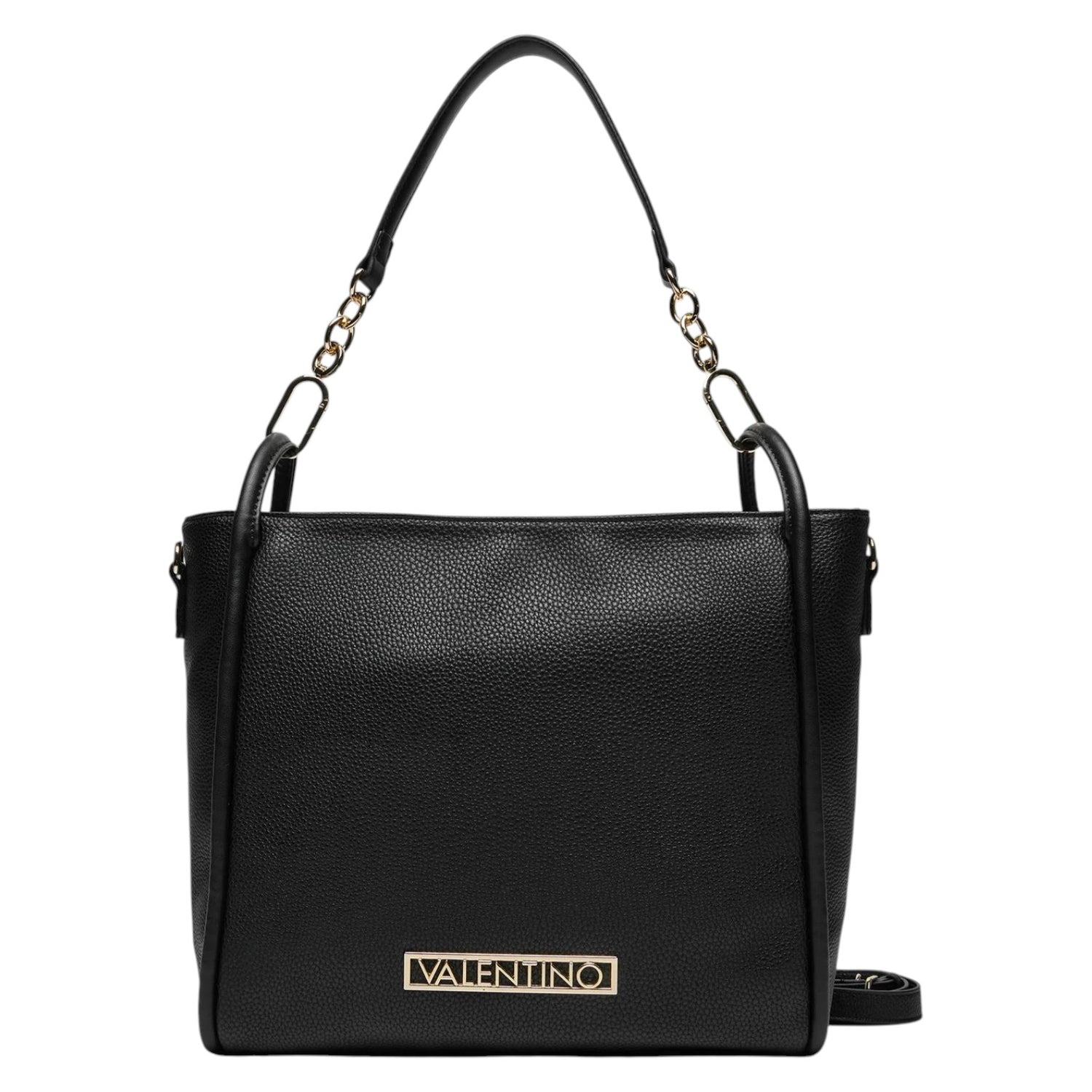 Mario Valentino Borsa a Spalla Donna Vinile Nera con Tracolla