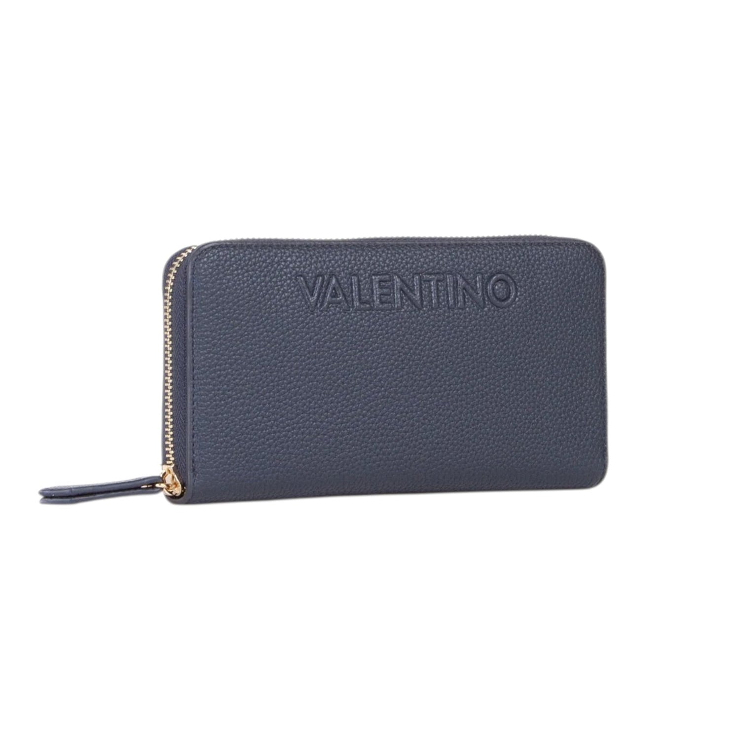 Mario Valentino Portafoglio Donna Rised Re in Ecopelle Martellata Blu