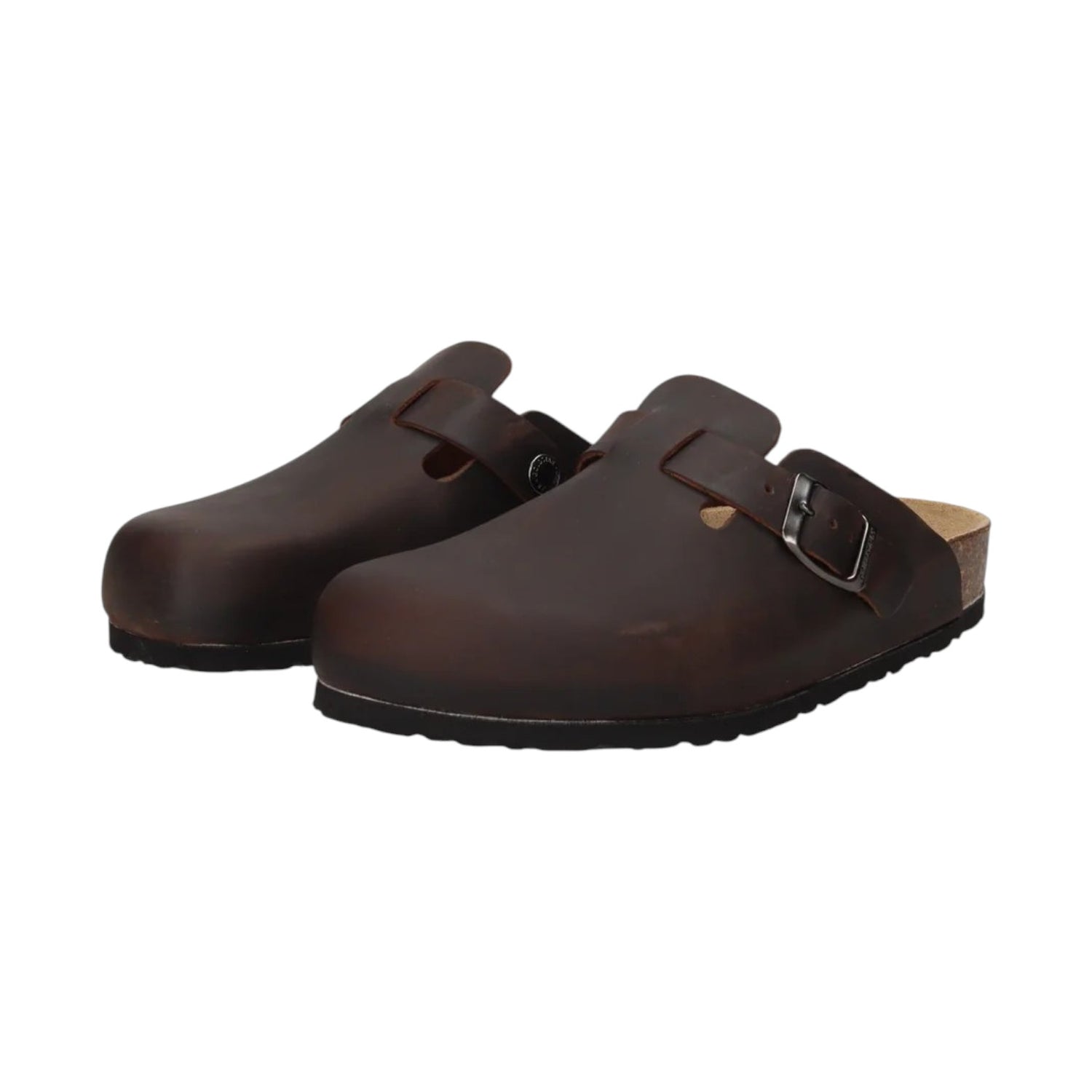 GoldStar Sabot Uomo in Pelle Ingrassata Marrone