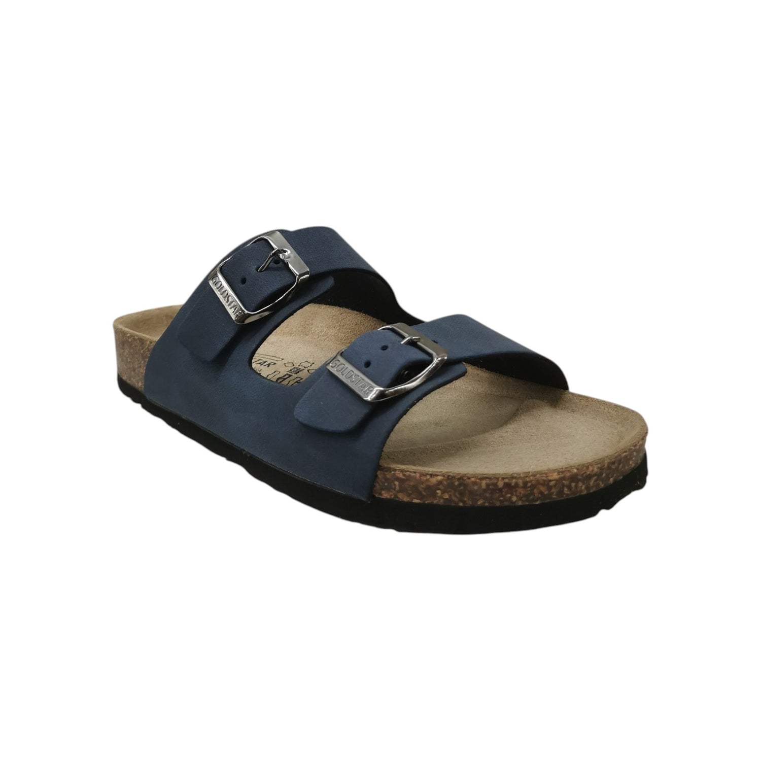 GoldStar Ciabatta Uomo Blu con Doppia Fibbia
