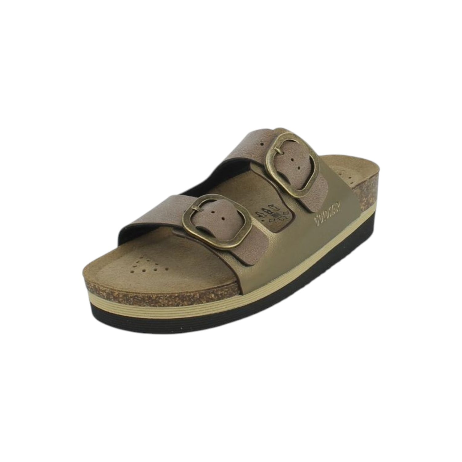GoldStar Ciabatta Donna Platform Nocciola