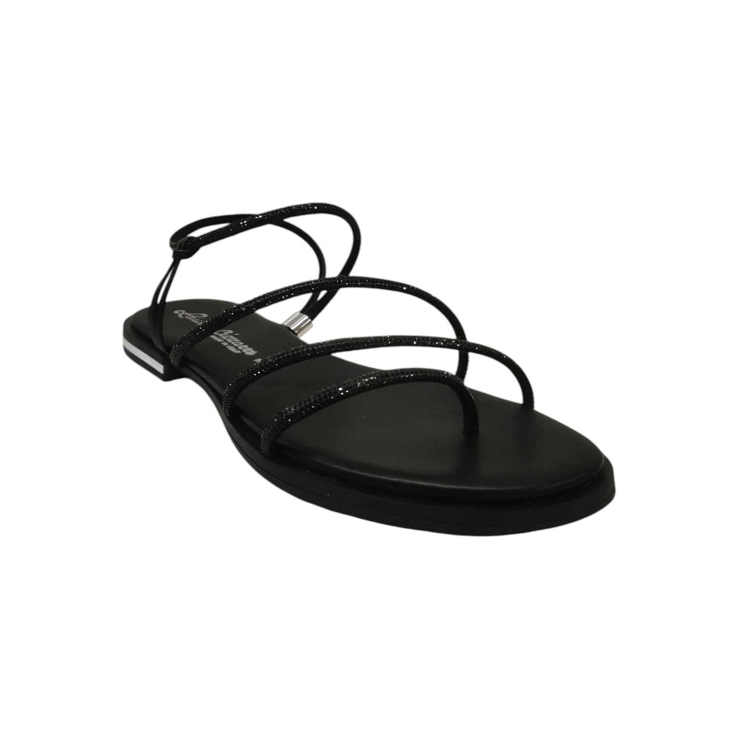Laura Bizzarri Infradito Donna con Strass Nero