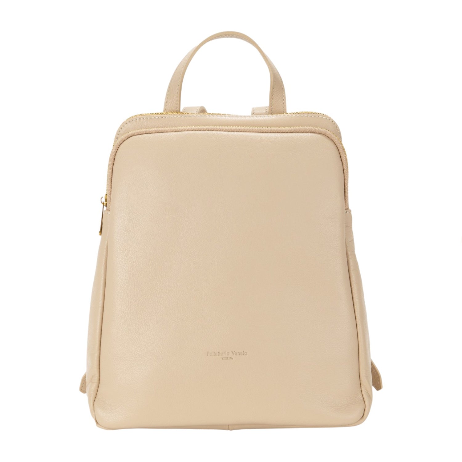 Pelletteria Veneta Zaino Donna in Pelle Beige