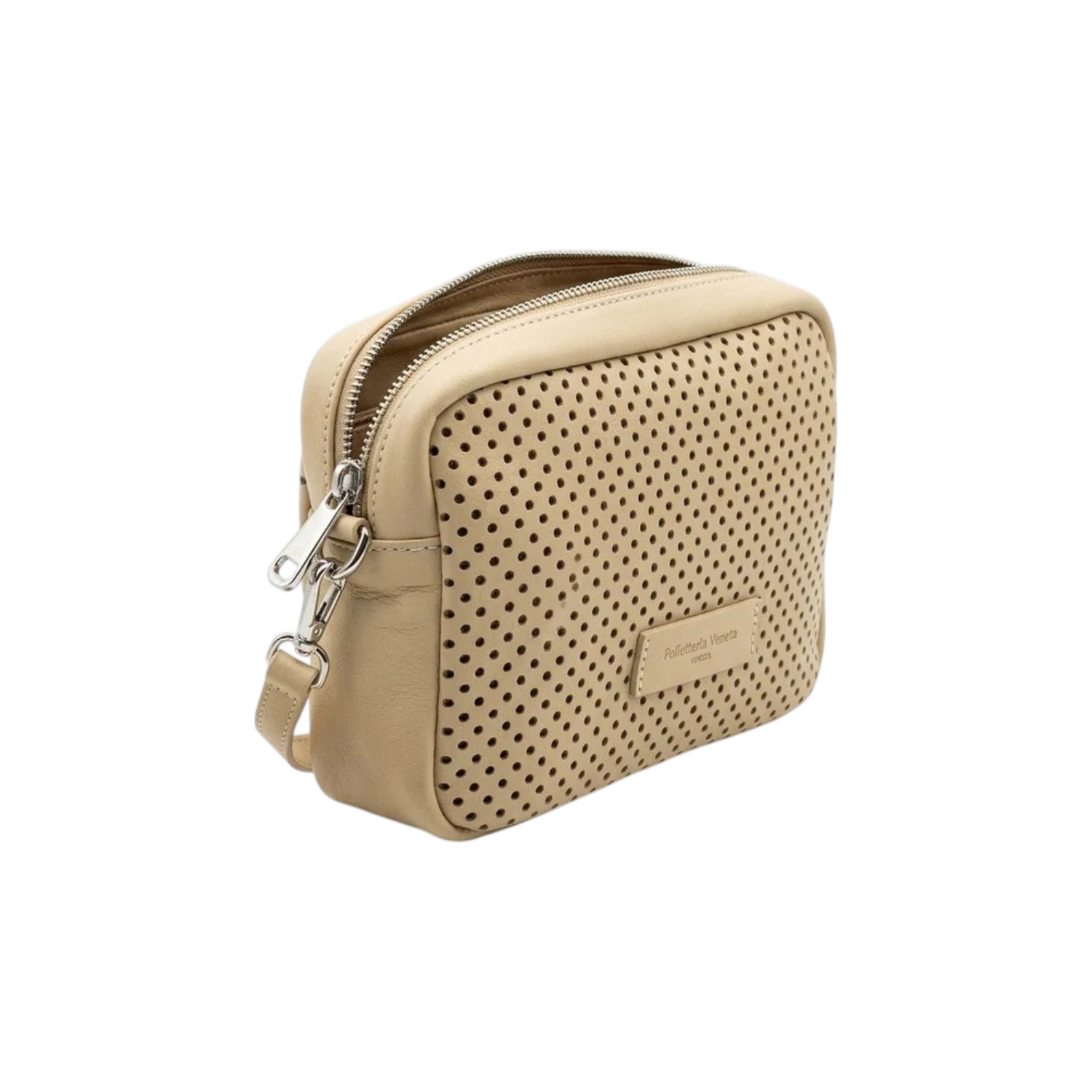 Pelletteria Veneta Camera Bag Donna Traforata Marmo