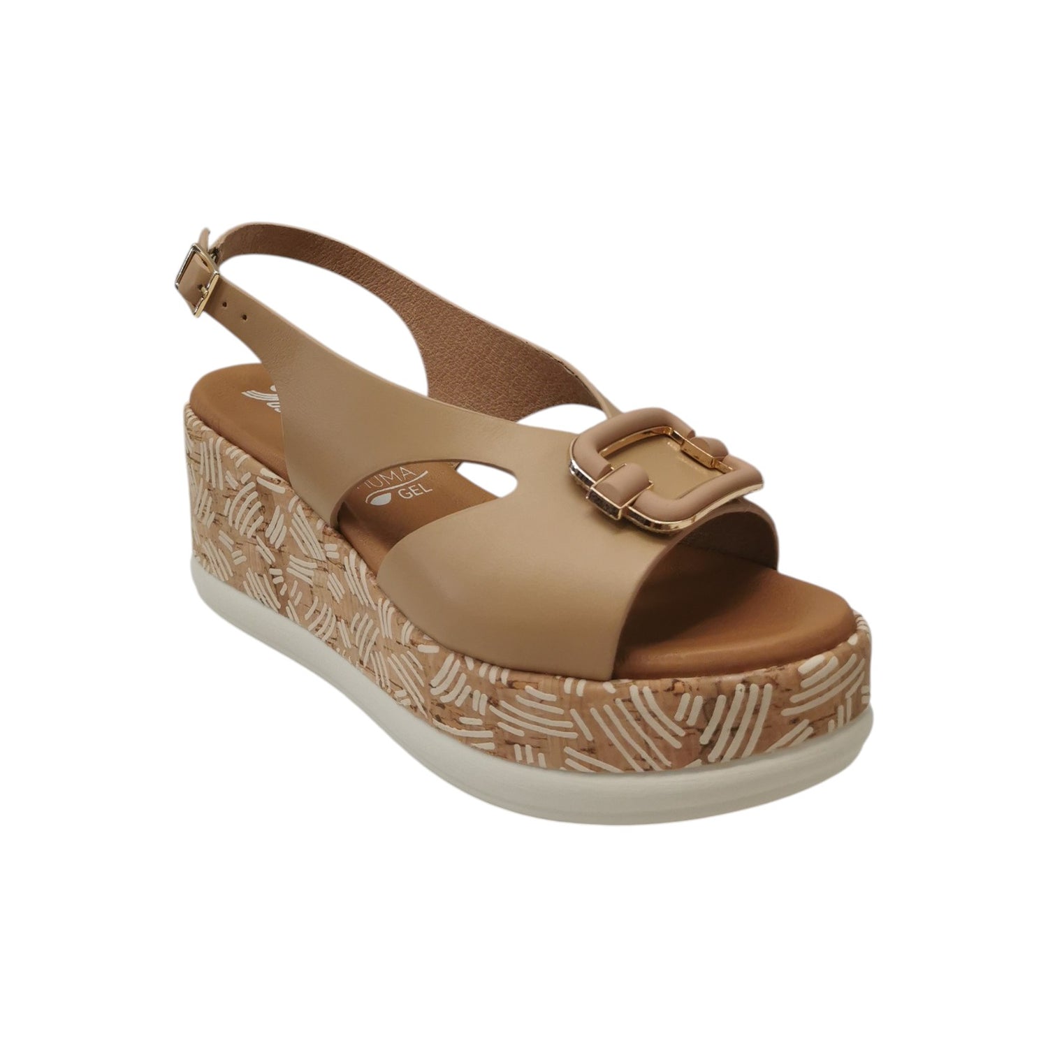Susimoda Sandalo Donna in Pelle Sabbia con Accessorio